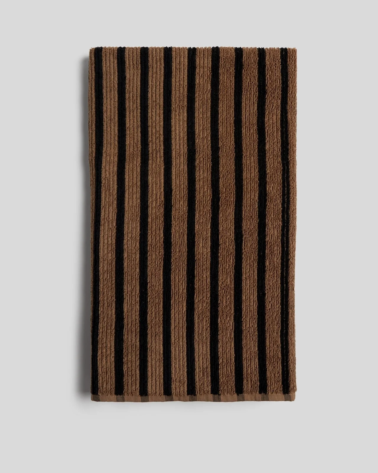 Organic Resort Stripe Towels (Camel with Soft Black) - Image 8