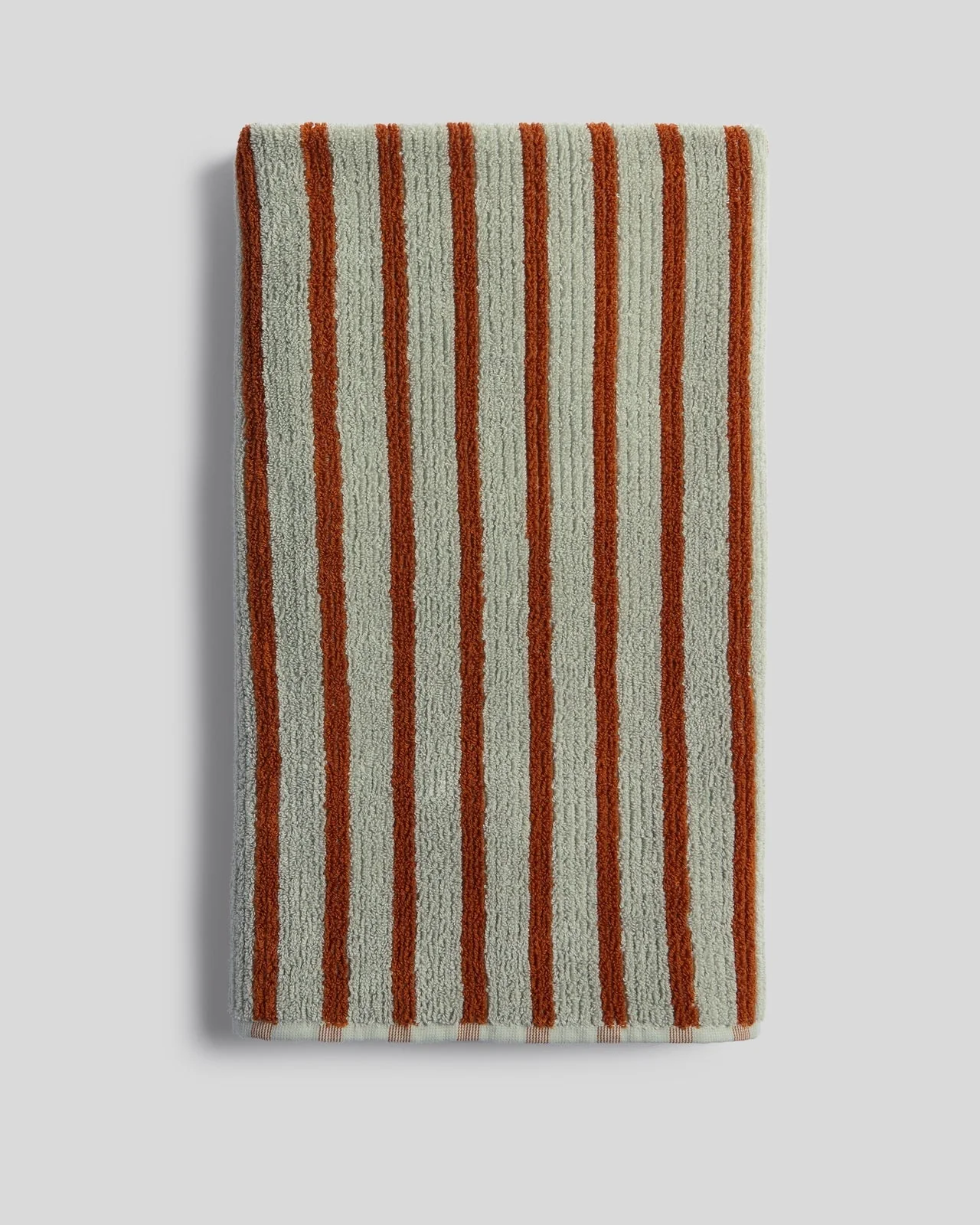 2+2 Organic Resort Stripe Bath Bundle -  Sage with Russet - Image 5