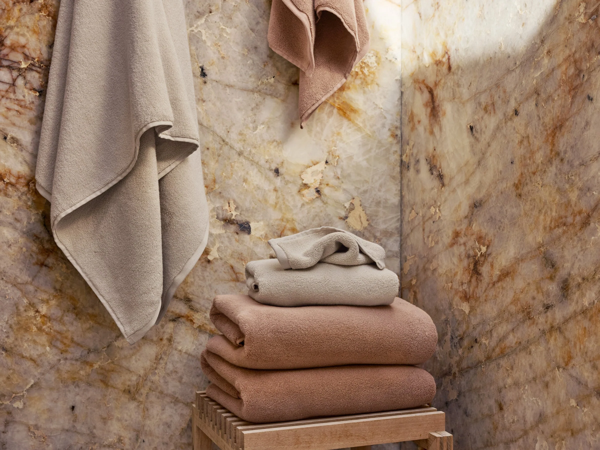 4+4 Organic Plush Bath Bundle - Bone - Image 5