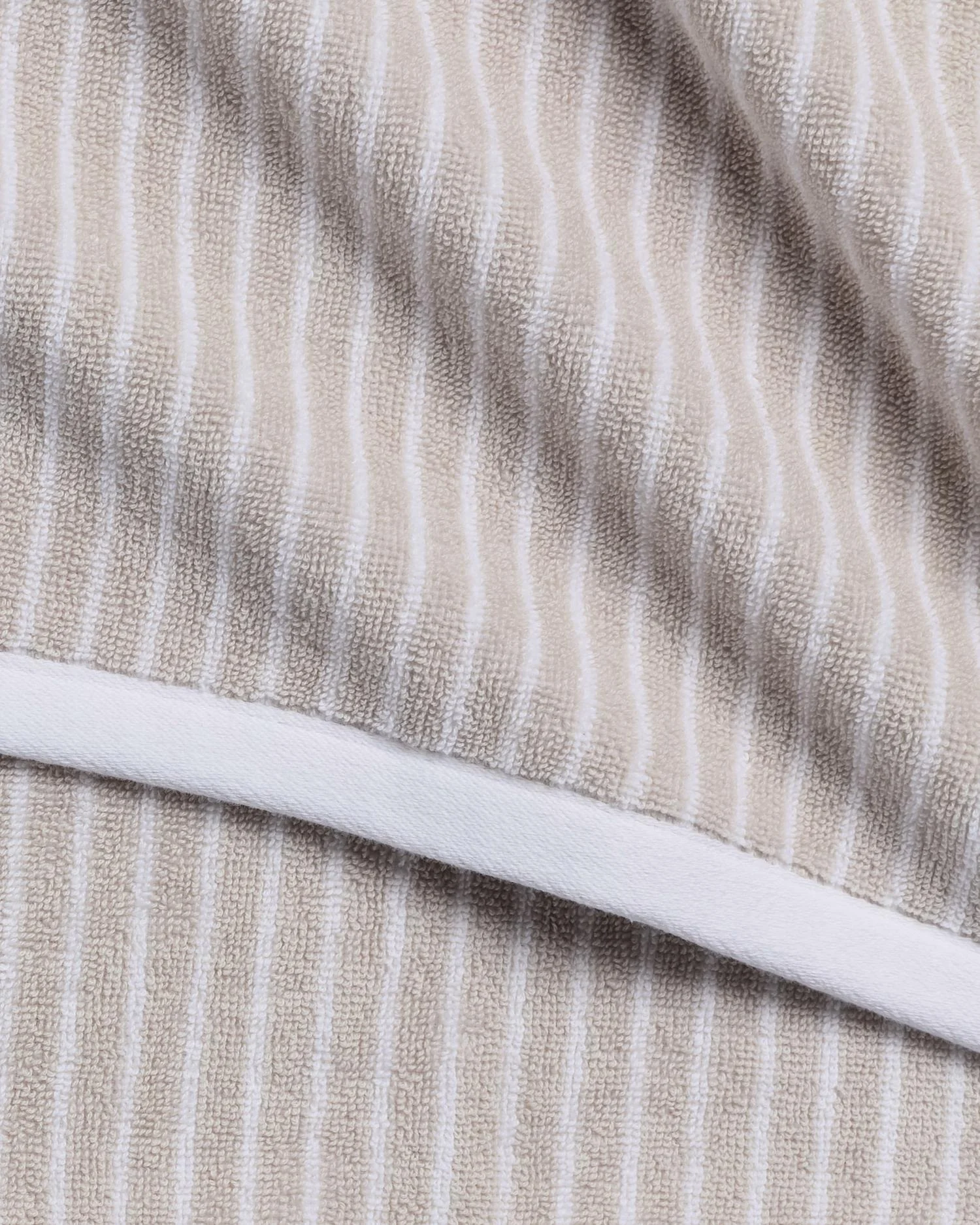 4+4 Pinstripe Bath Bundle - Bone and White - Image 3