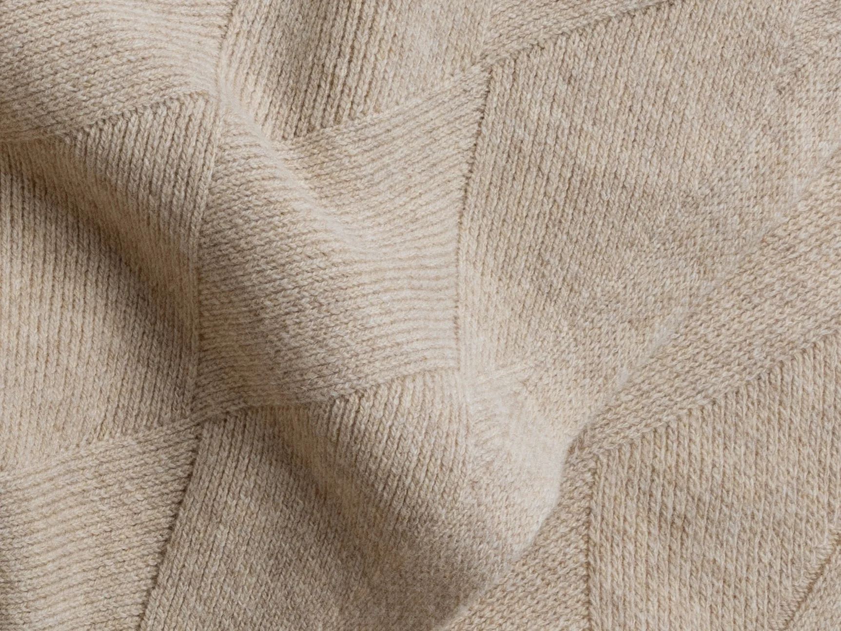 Basketweave Merino Throw - FINAL SALE (Natural) - Image 3