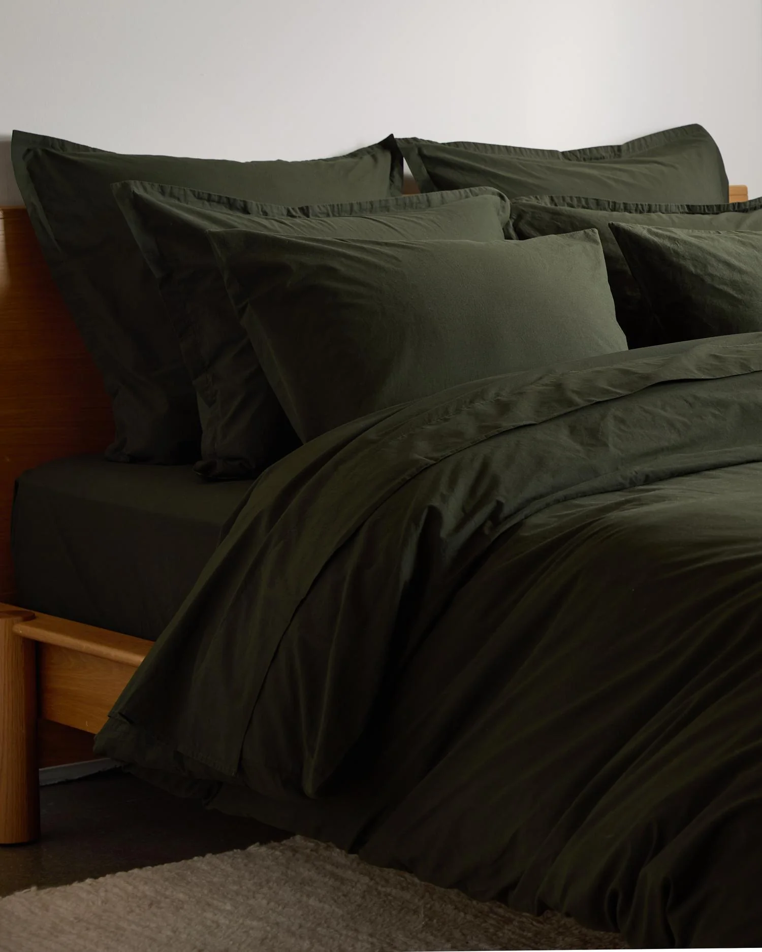 Brushed Cotton Bed Set - FINAL SALE (Evergreen) - Image 3