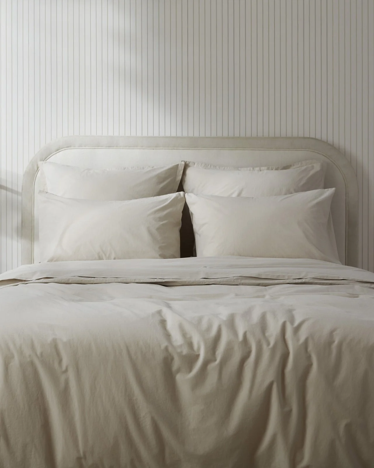Brushed Cotton Duvet Cover (Bone) - Image 2