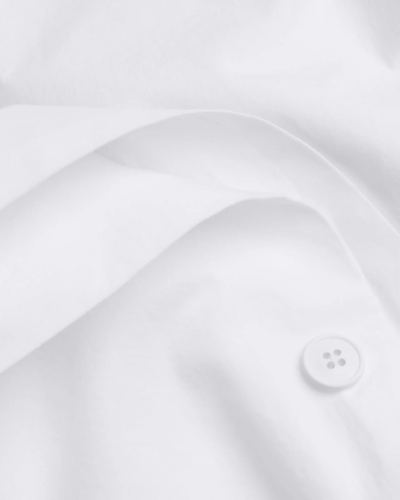 Brushed Cotton Duvet Cover Set - White F/Q - Image 3