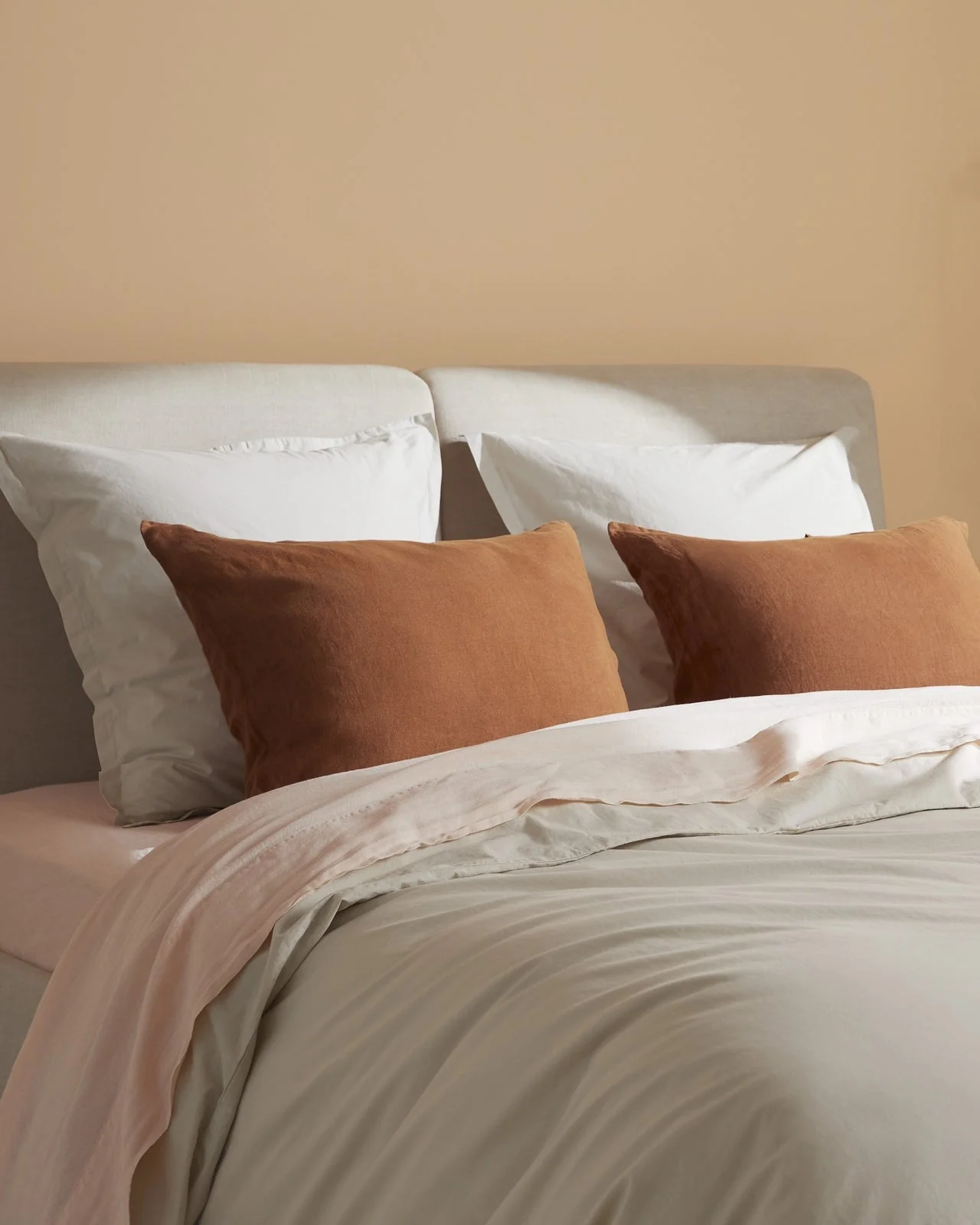 Brushed Cotton Euro Sham (Bone) - Image 2
