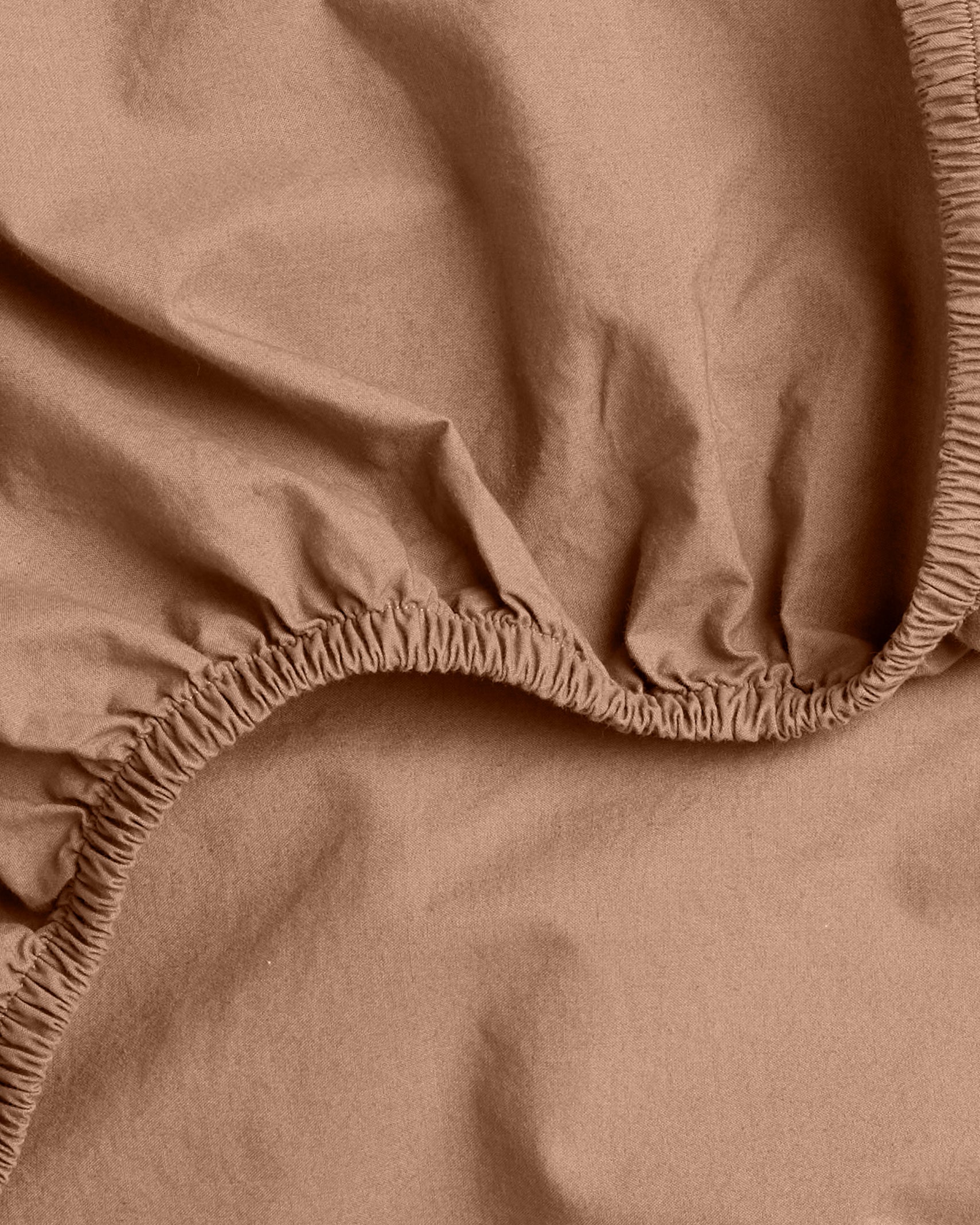 Brushed Cotton Fitted Sheet (Adobe) - Image 3
