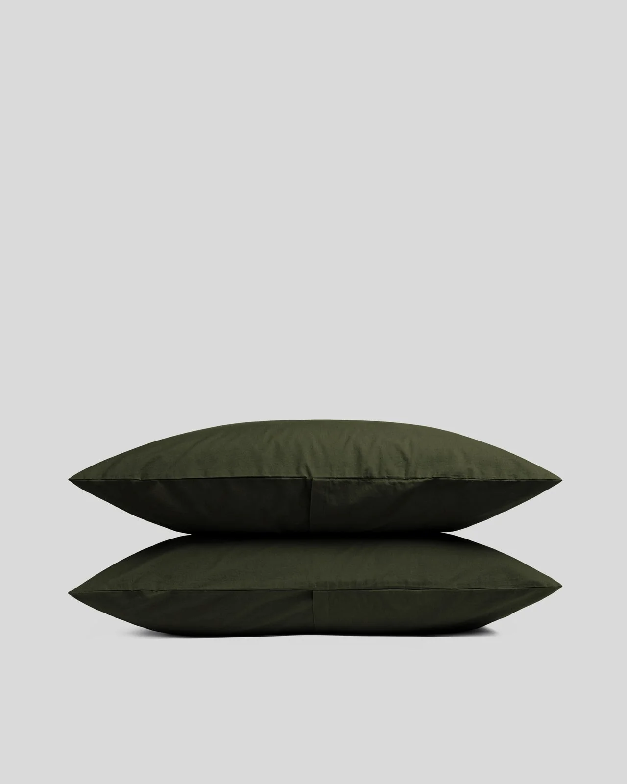 Brushed Cotton Pillowcase Set - Evergreen