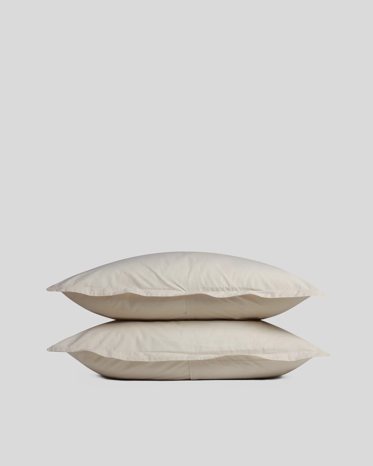 Brushed Cotton Sham Set (Bone)