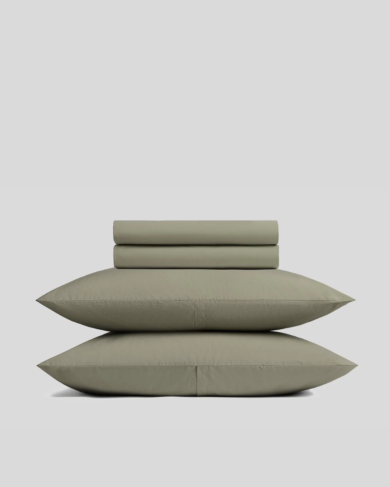 Brushed Cotton Sheet Set - Moss F/Q
