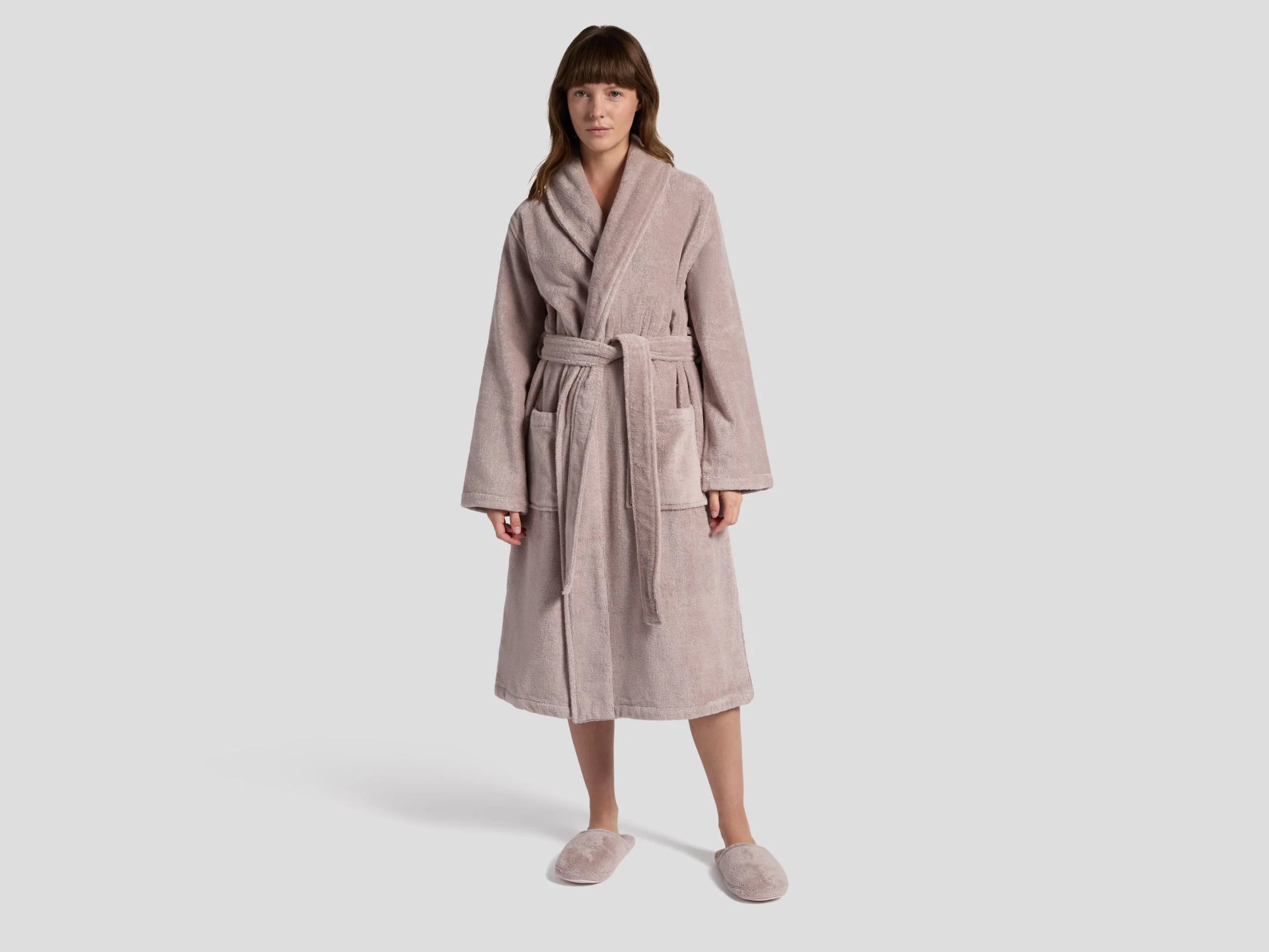 Classic Turkish Cotton Robe - FINAL SALE (Haze) - Image 4
