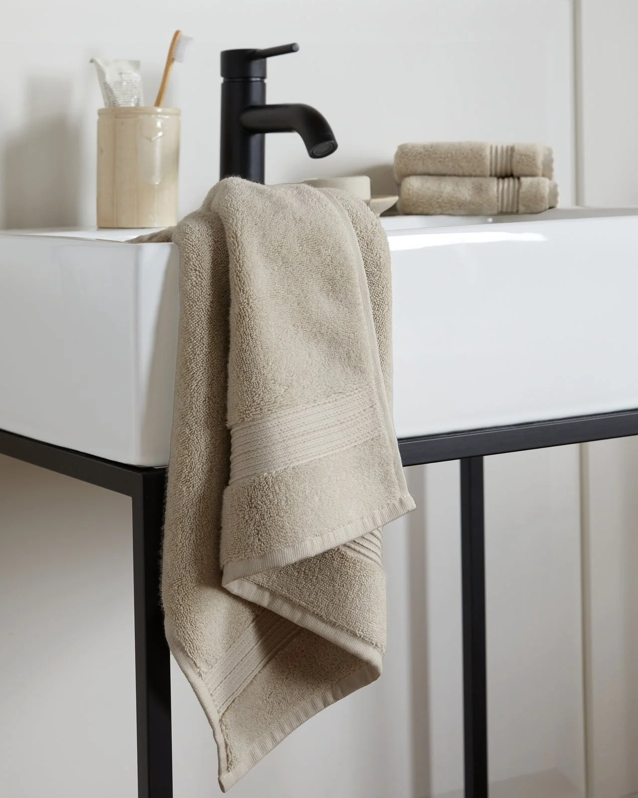 Classic Turkish Cotton Towels (Bone) - Image 5