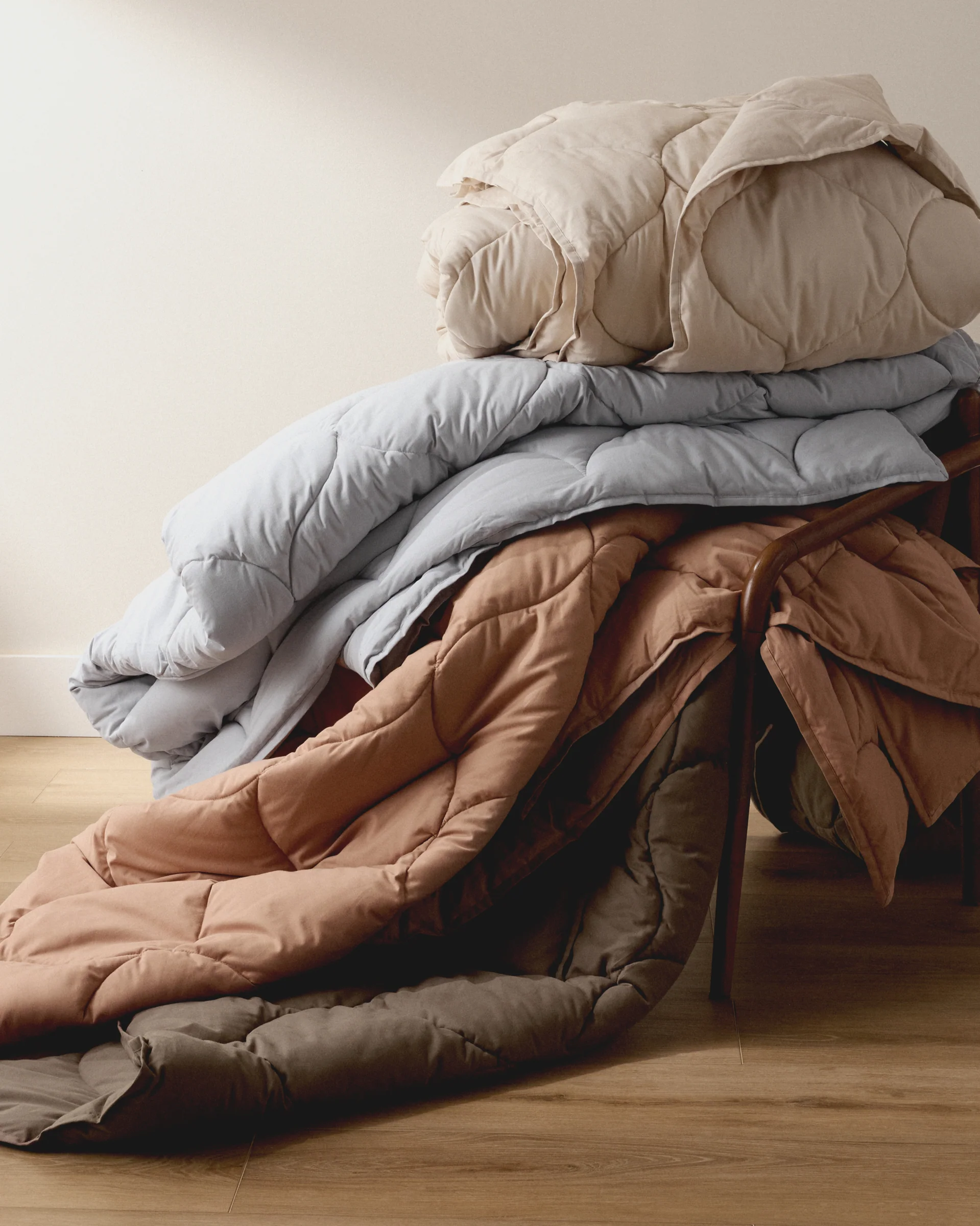 Cotton Drift Comforter (Warm Grey) - Image 6