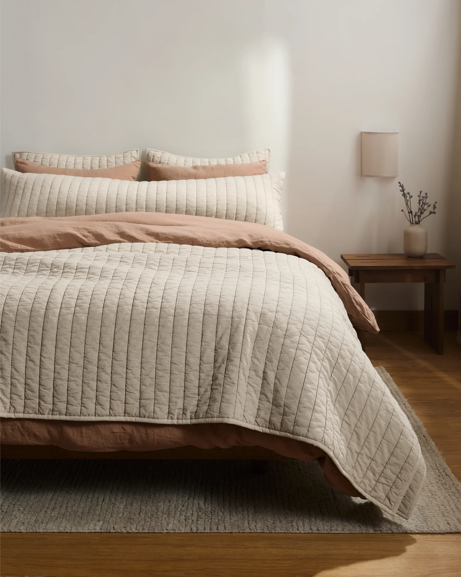 Garment Dyed Channel Body Pillow Cover (Bone) - Image 2