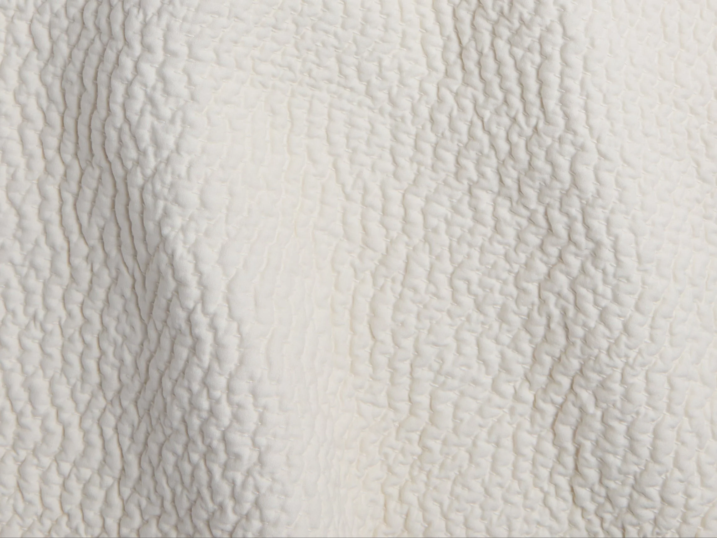 Hand Stitched Cotton Quilt - FINAL SALE (Cream) - Image 3