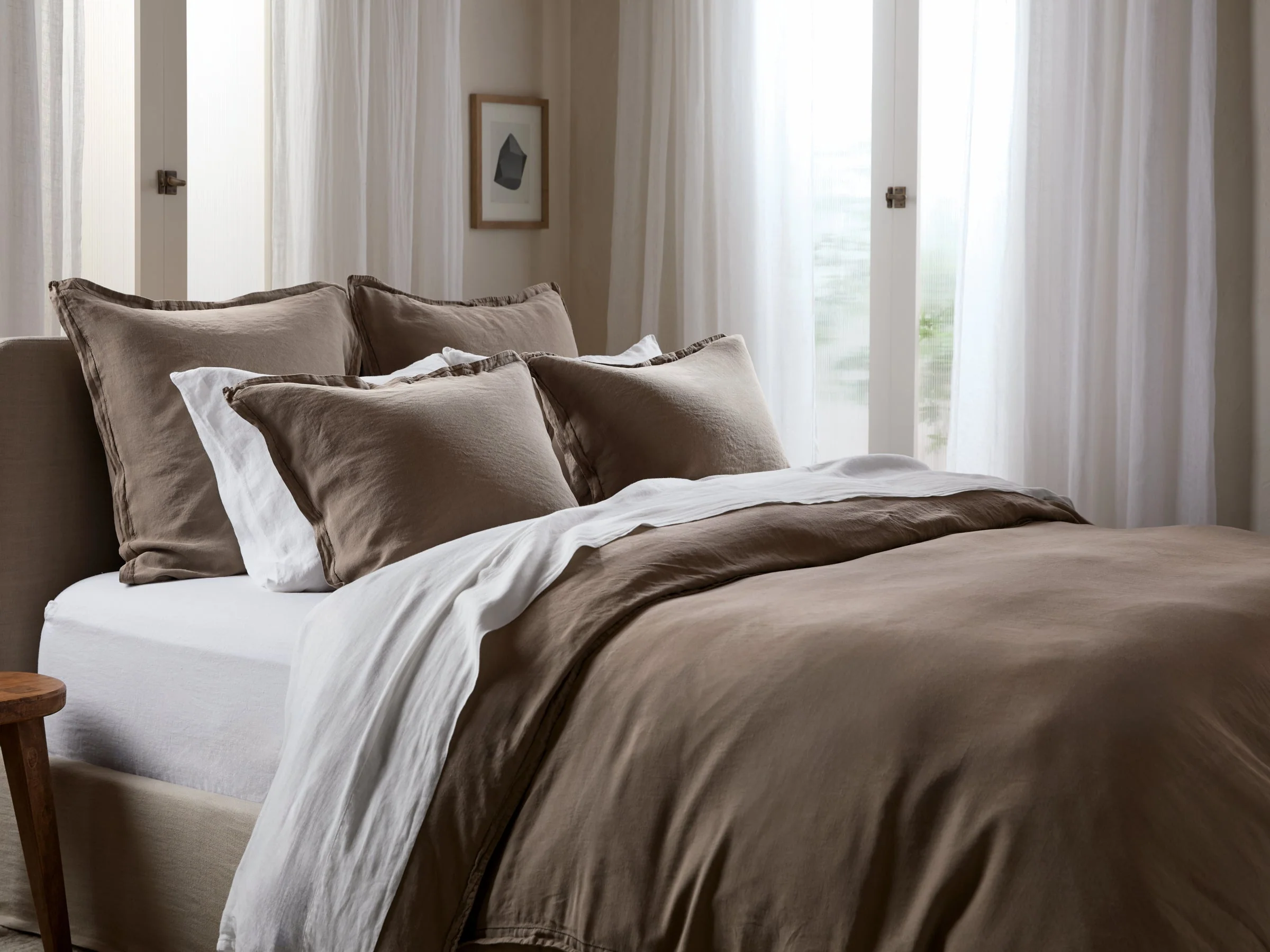 Linen Tencel Venice Set - Warm Grey F/Q - Image 2