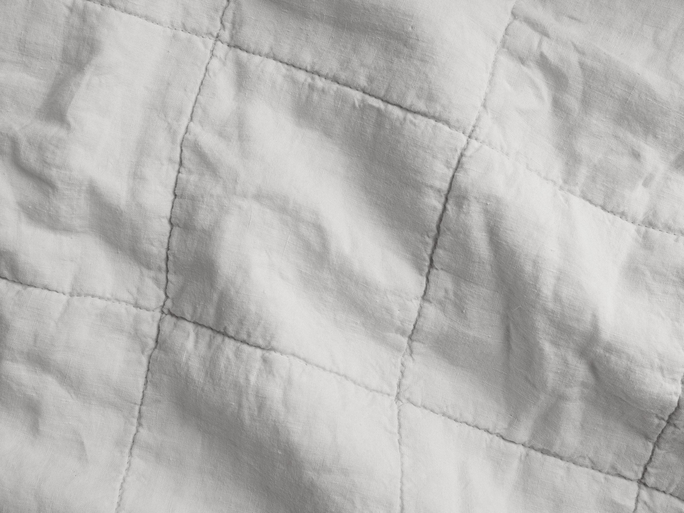 Linen Box Quilted Sham Set (Fog) - Image 3