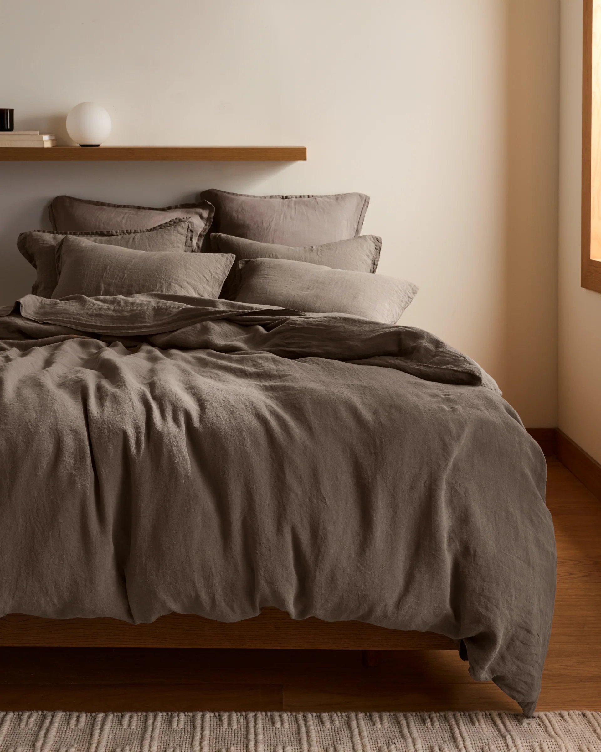 Linen Euro Sham (Warm Grey) - Image 4