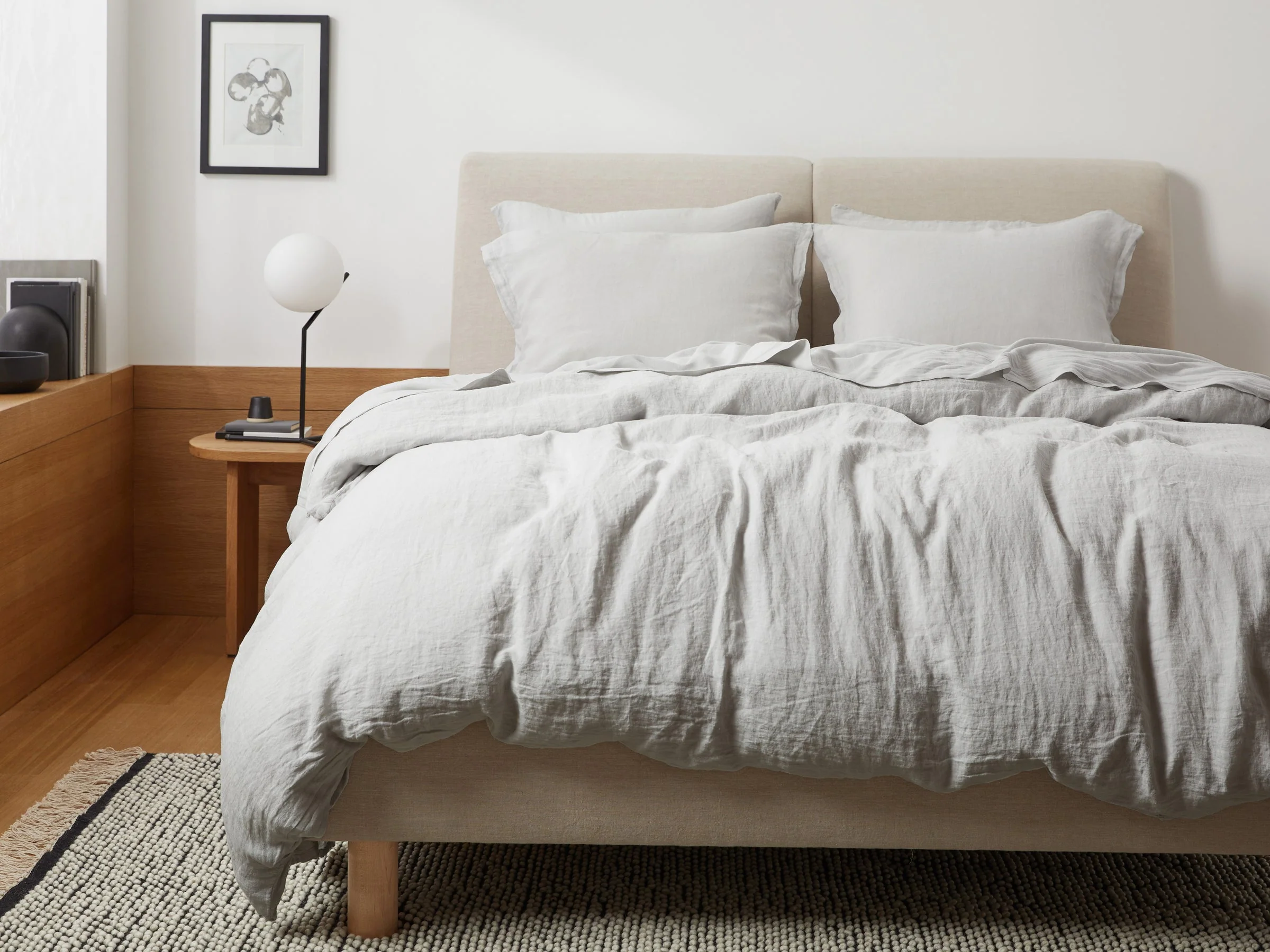 Linen Duvet Cover - FINAL SALE (Fog) - Image 2