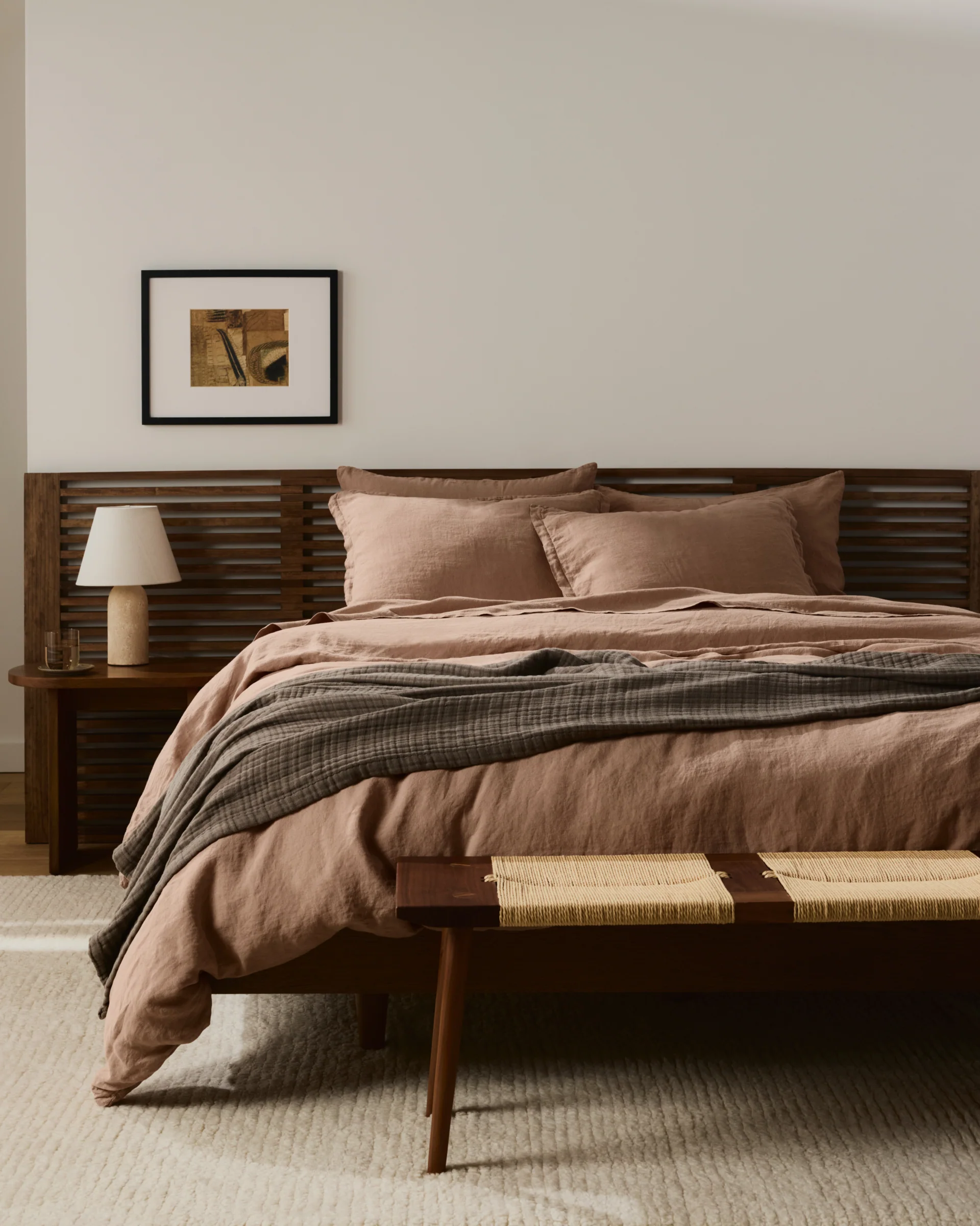 Linen Duvet Cover Set - Adobe K/CK - Image 4