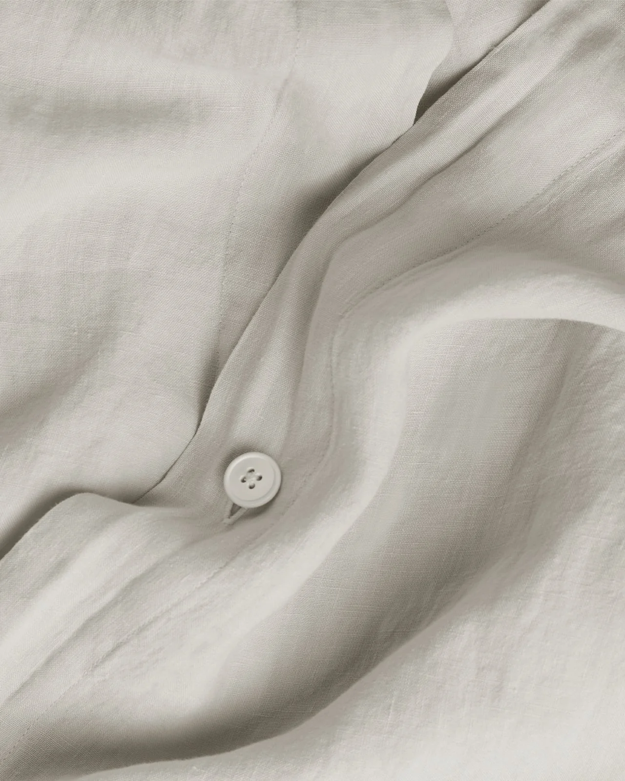 Linen Duvet Cover Set - Bone K/CK - Image 3