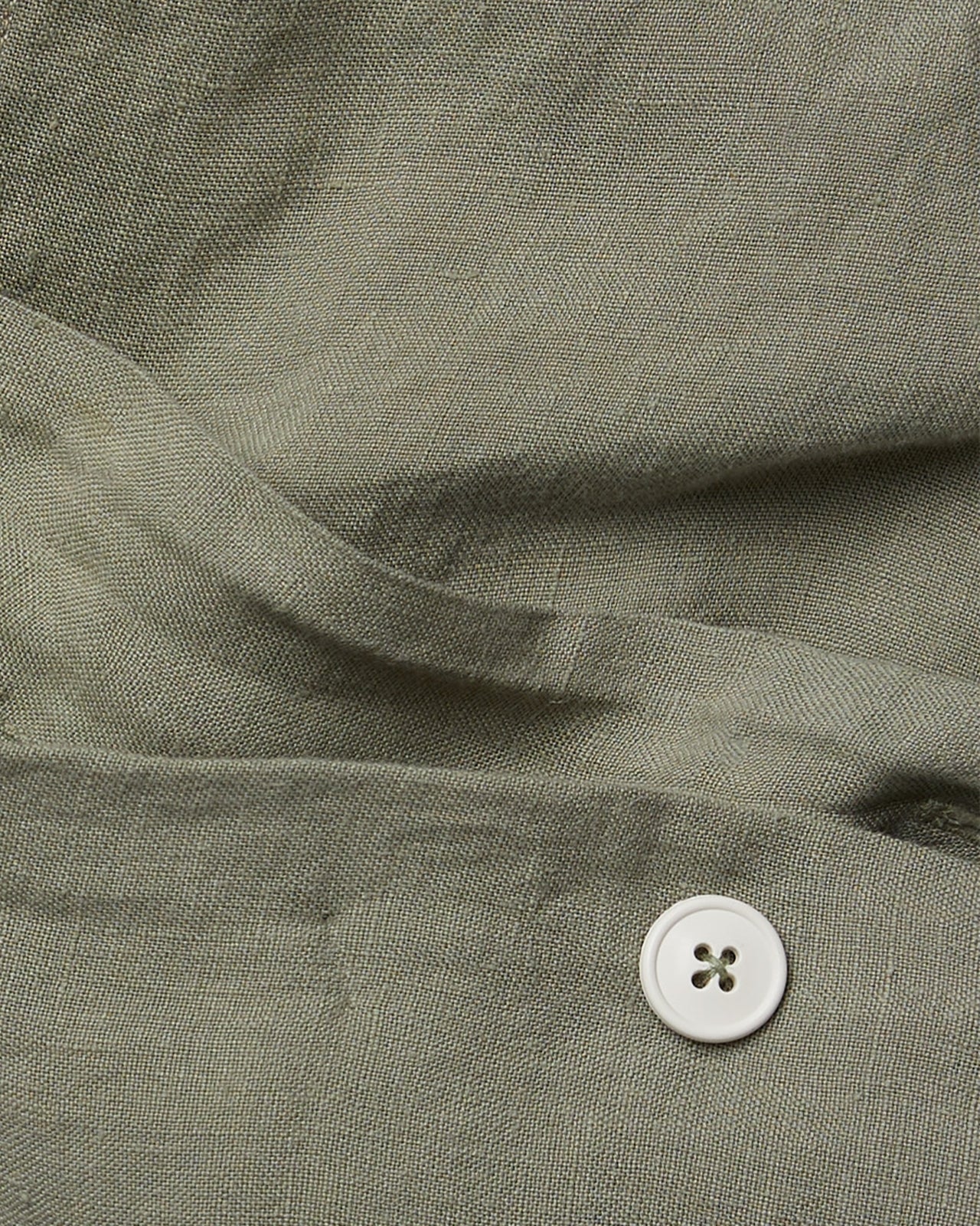 Linen Duvet Cover Set - Moss K/CK - Image 3