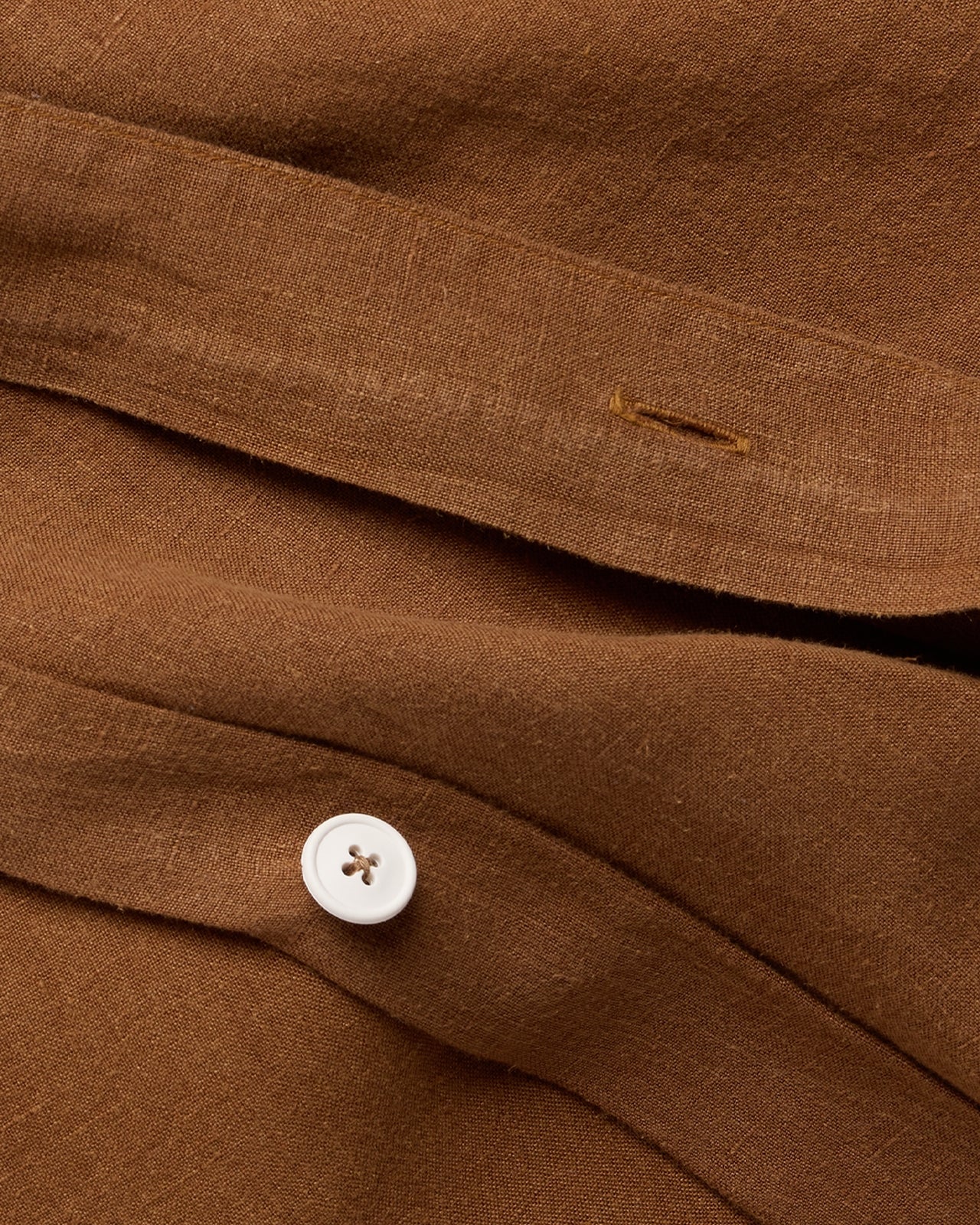 Linen Duvet Cover (Tobacco) - Image 3