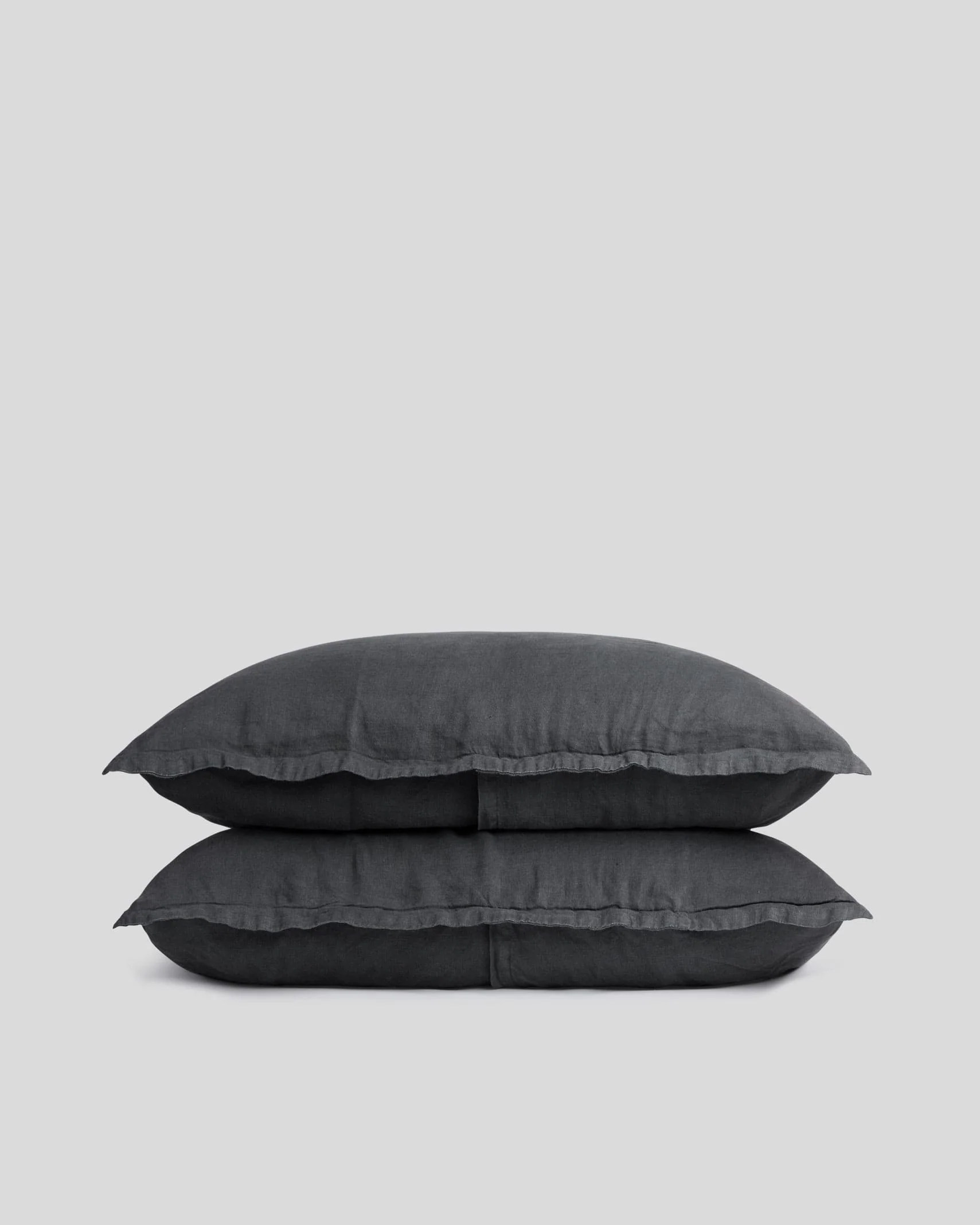 Linen Sham Set - FINAL SALE (Coal)