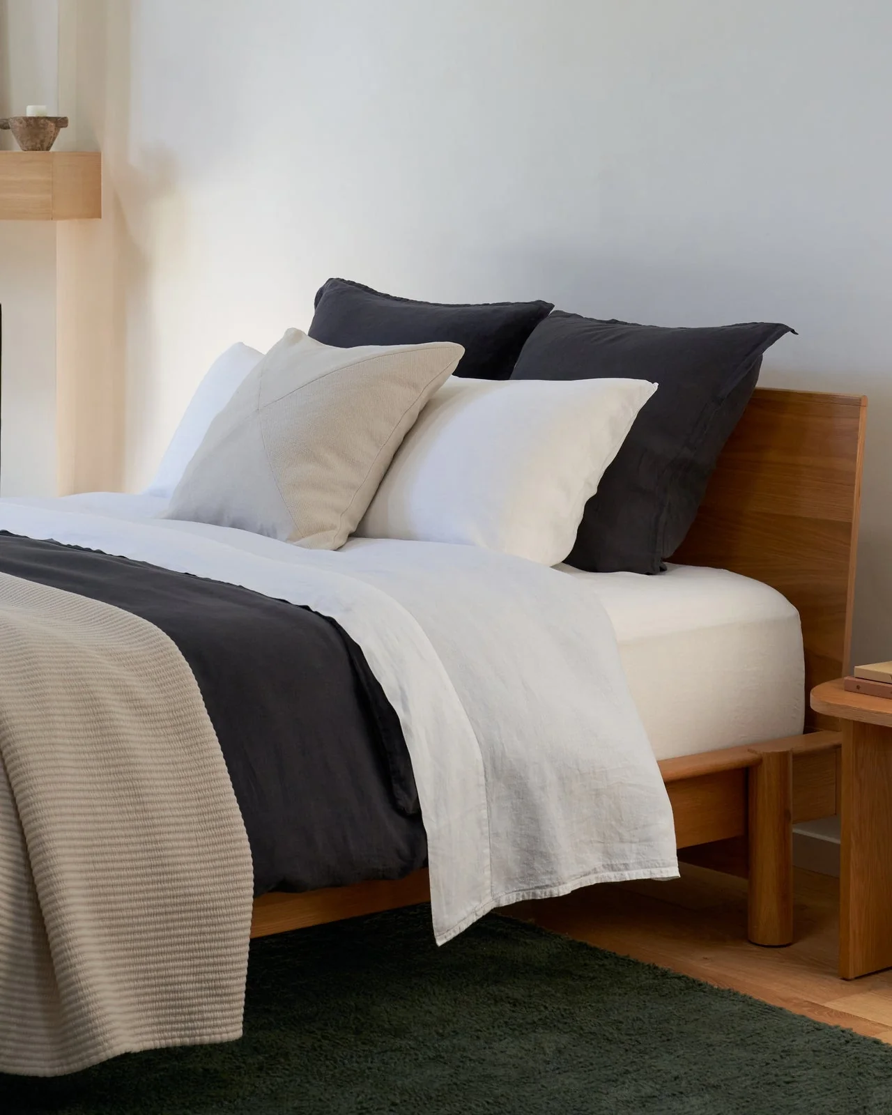 Linen Sheet Set - White K/CK - Image 2
