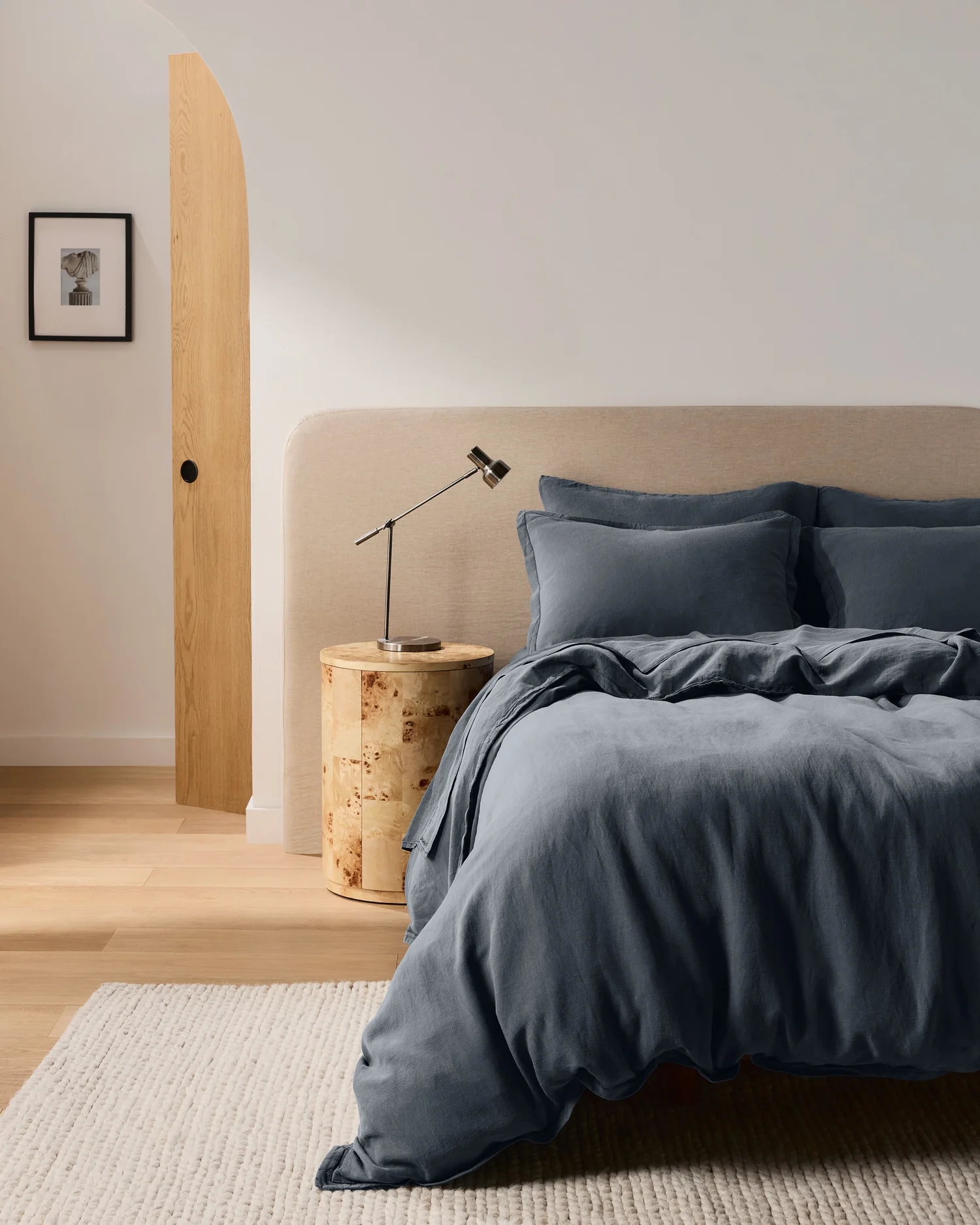 Linen Tencel Duvet Cover Set - Dusk F/Q - Image 2