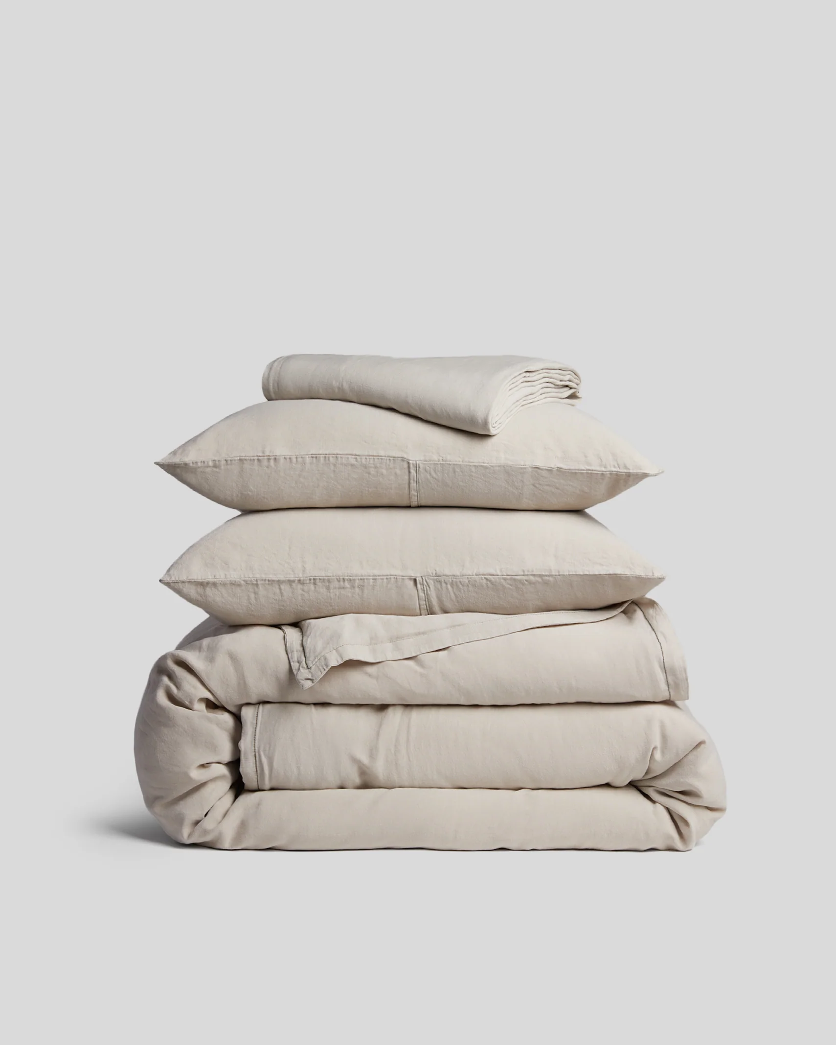 Linen Tencel Venice Set - Bone F/Q