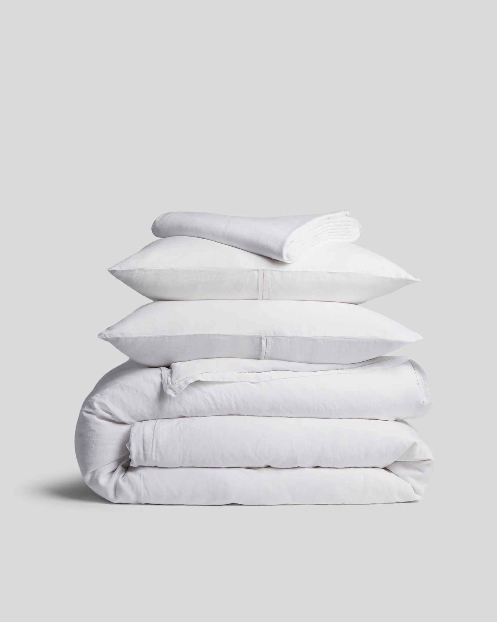 Linen Tencel Venice Set - White K/CK
