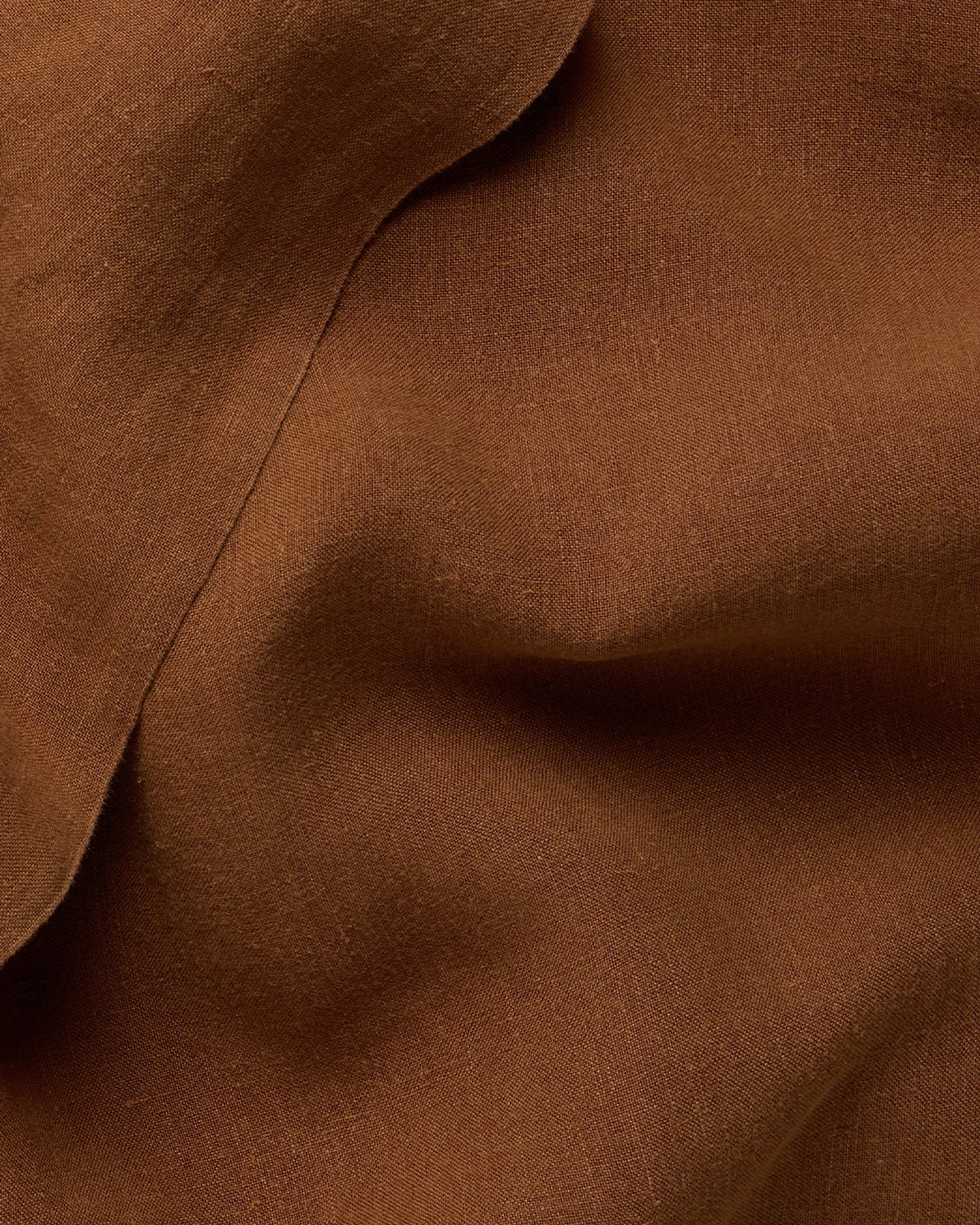 Linen Top Sheet (Tobacco) - Image 3