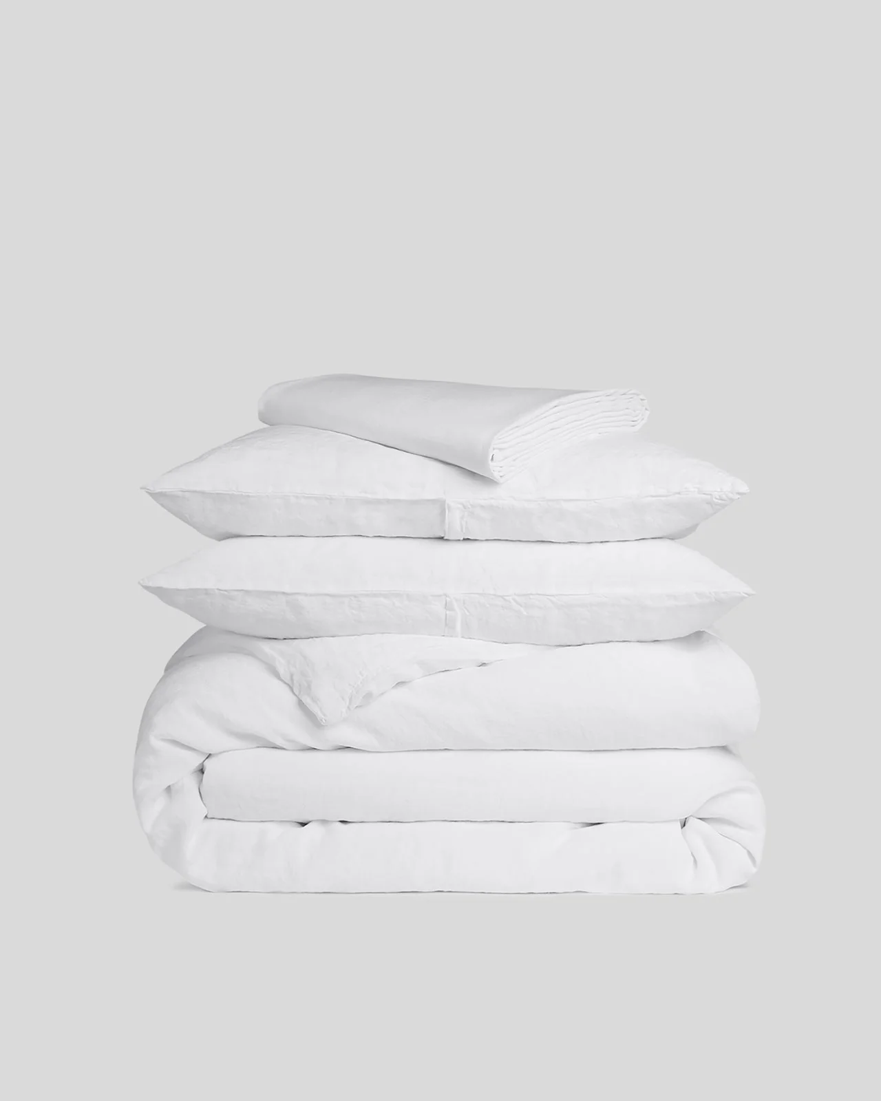 Linen Venice Set - White K/CK