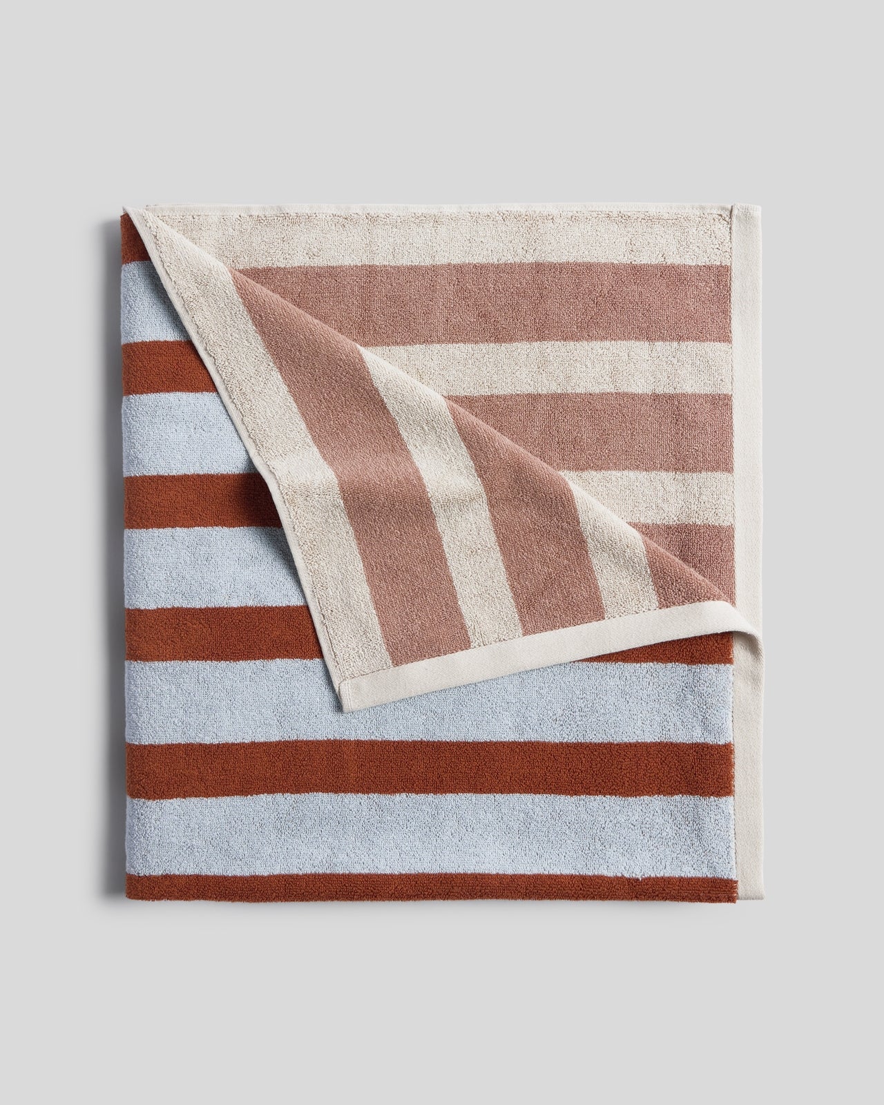 Organic Cabana Beach Towel - Lagoon and Adobe
