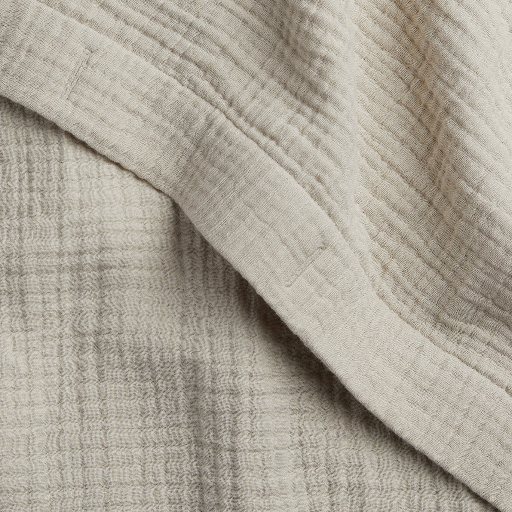 Organic Cloud Cotton Shower Curtain - FINAL SALE (Bone) - Image 3