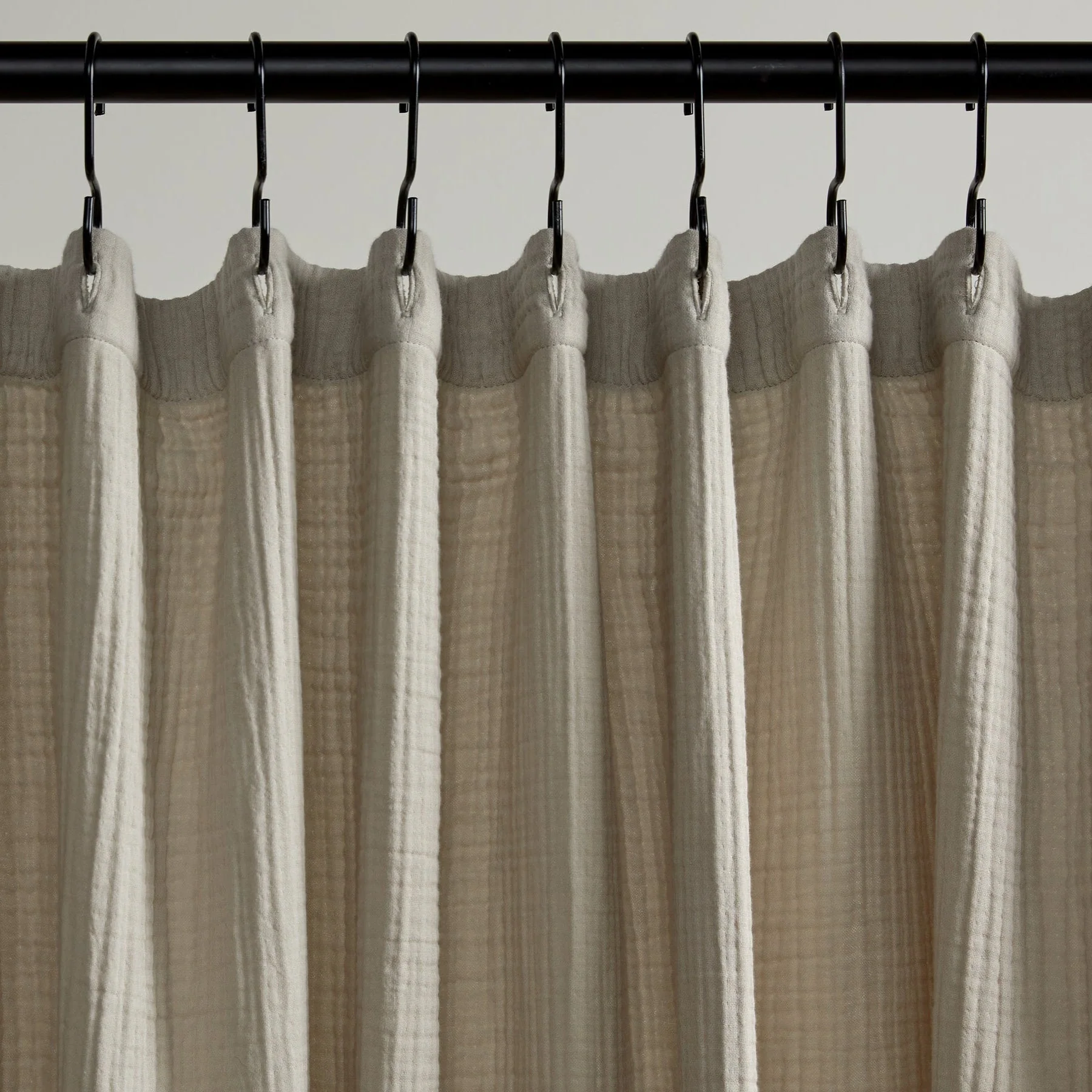Organic Cloud Cotton Shower Curtain - FINAL SALE (Bone) - Image 4
