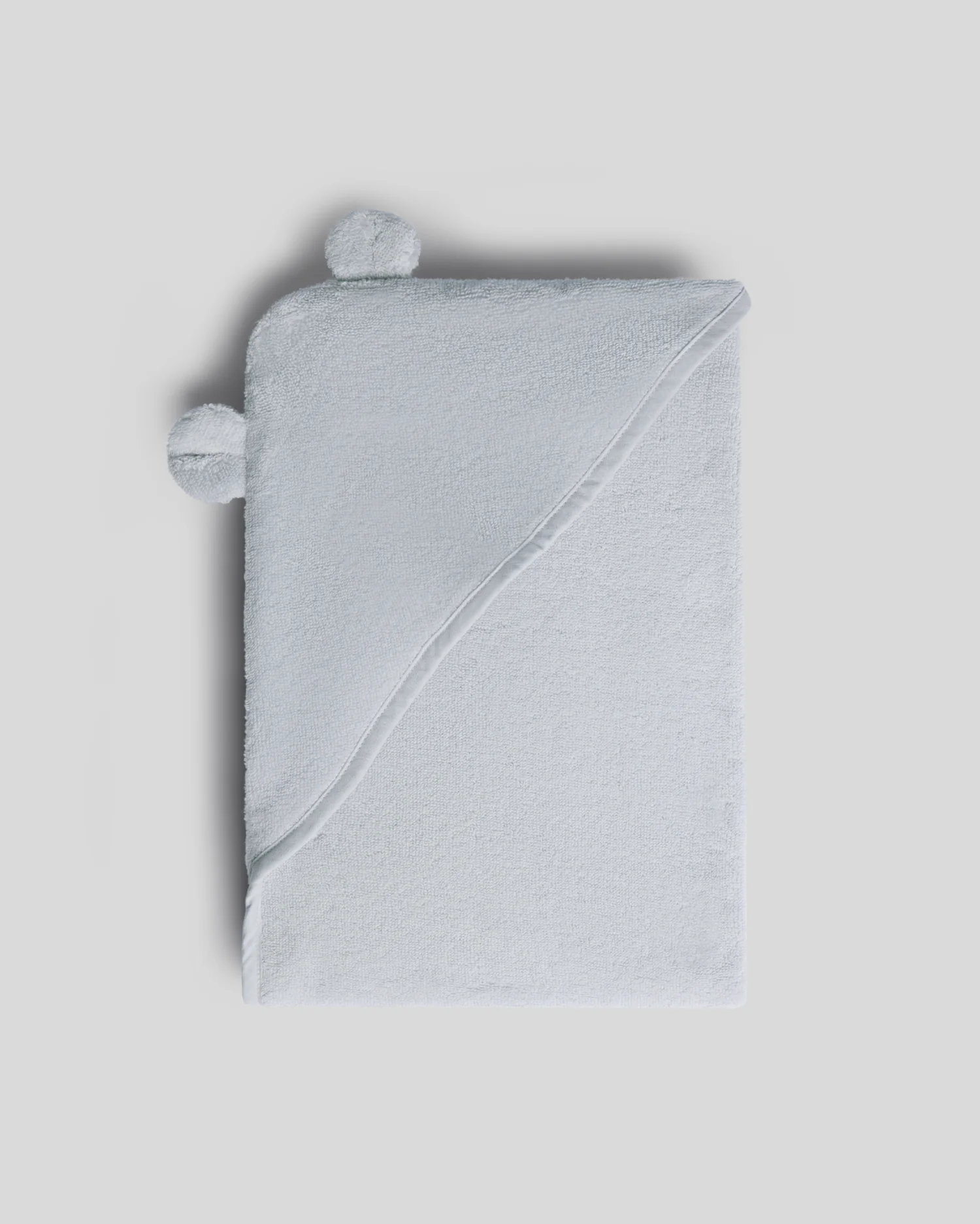 Organic Hooded Baby Towel with Ears (Sky)