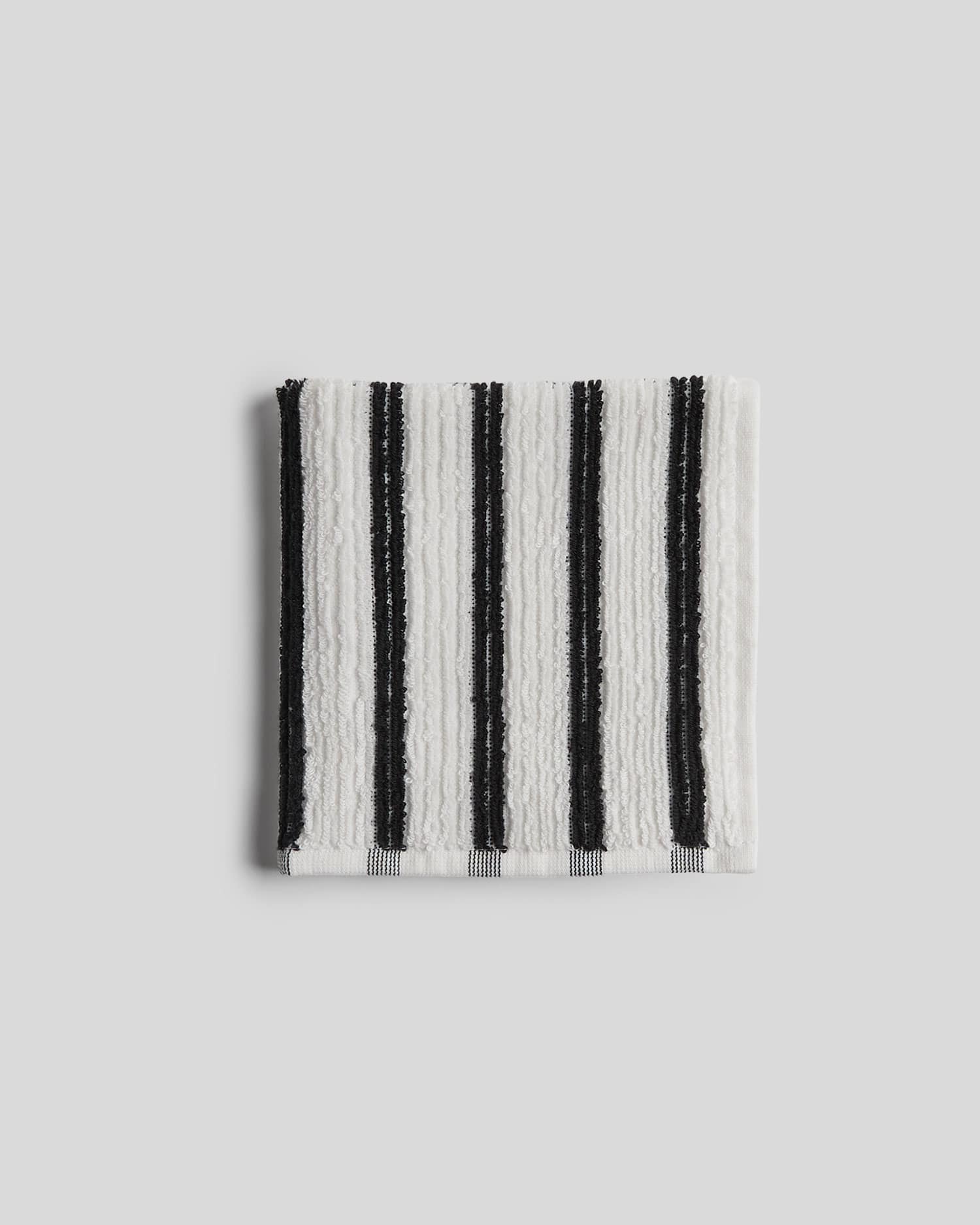 Organic Resort Stripe Towels - FINAL SALE (Plaster with Soft Black) - Image 4