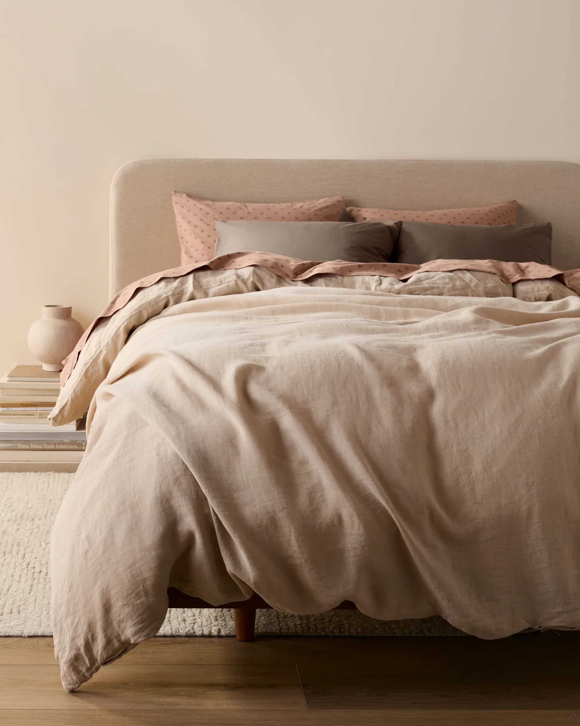Overdyed Vintage Print Fitted Sheet (Adobe) - Image 5