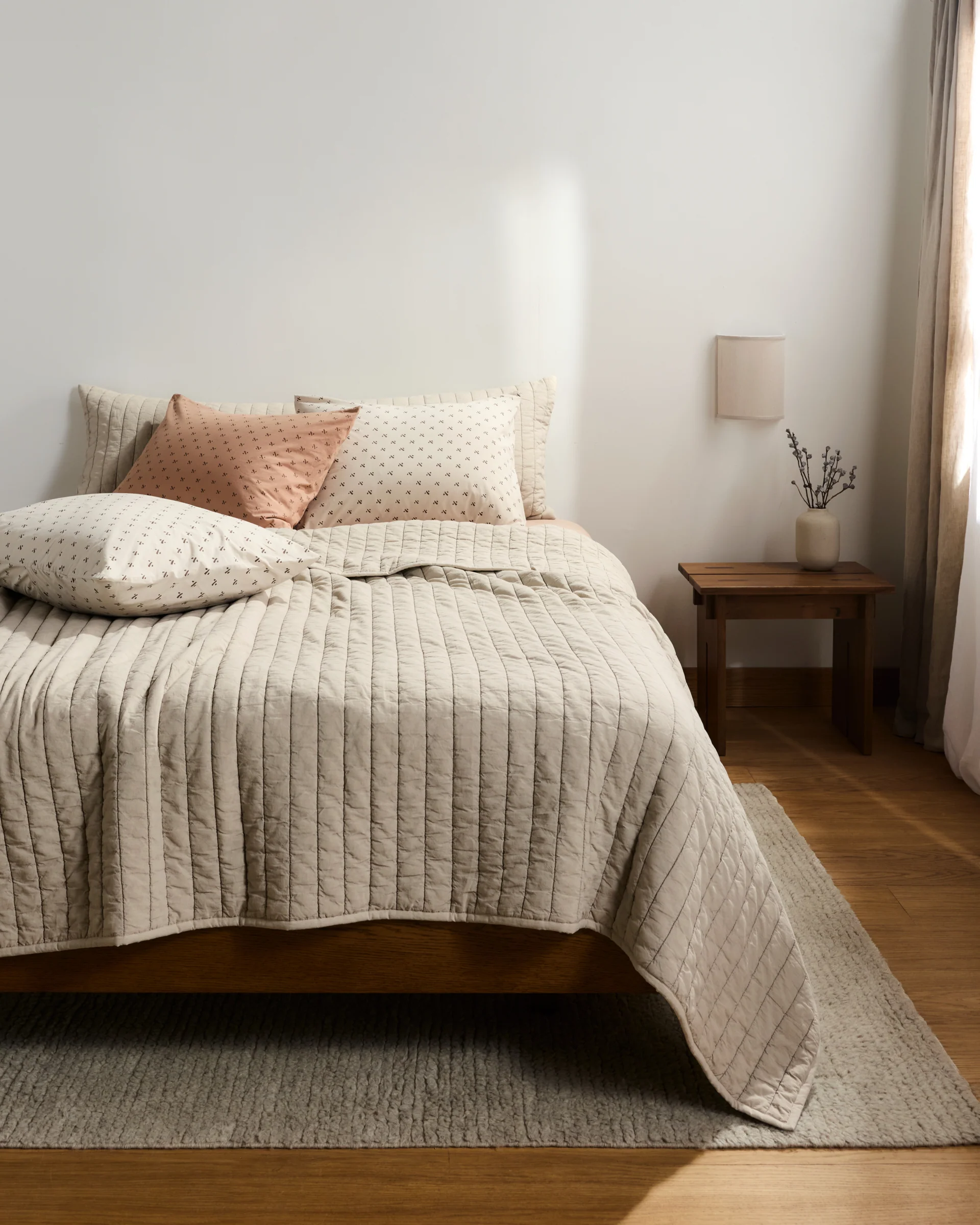 Overdyed Vintage Print Pillowcase Set (Adobe) - Image 6