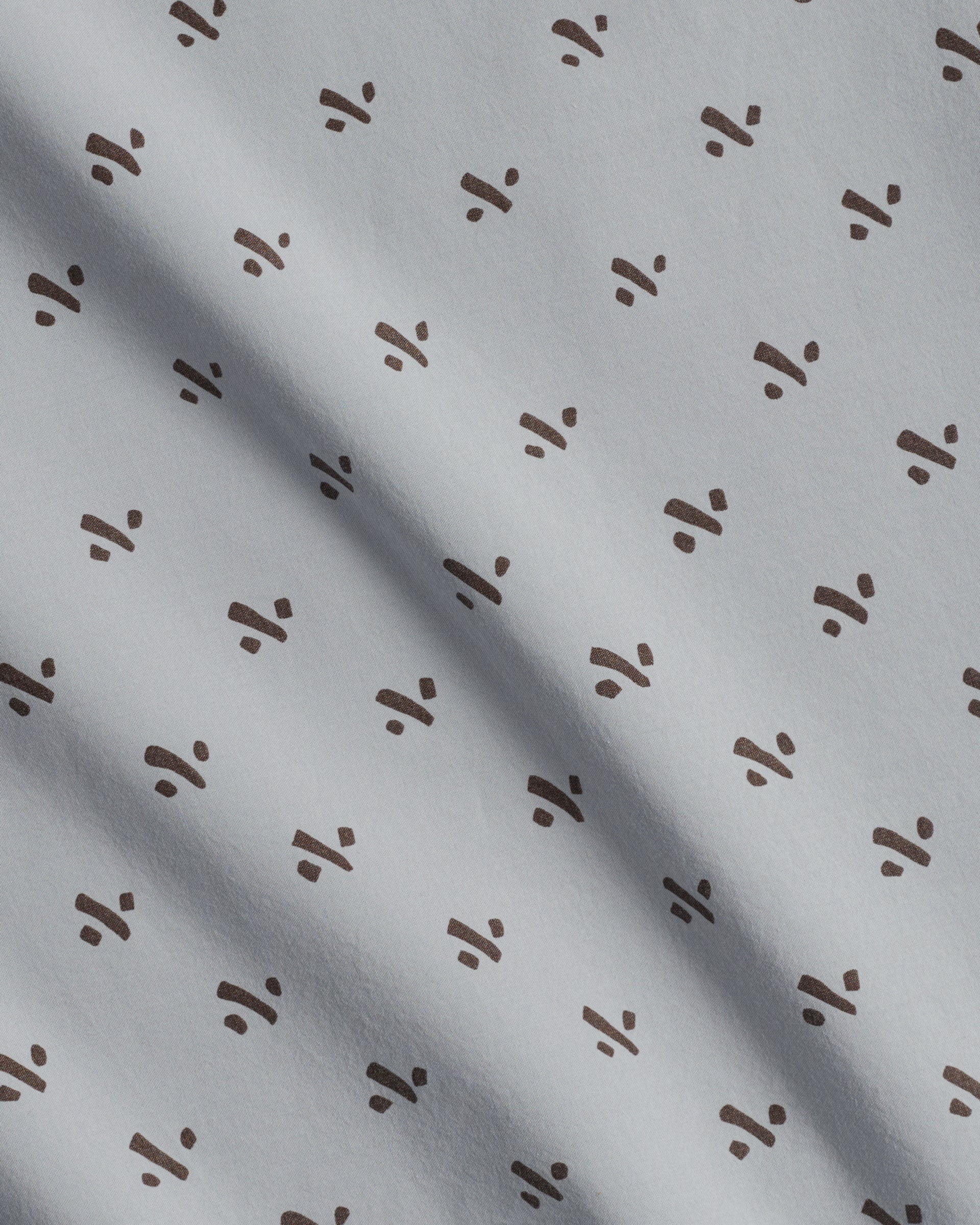Overdyed Vintage Print Fitted Sheet (Sky) - Image 3