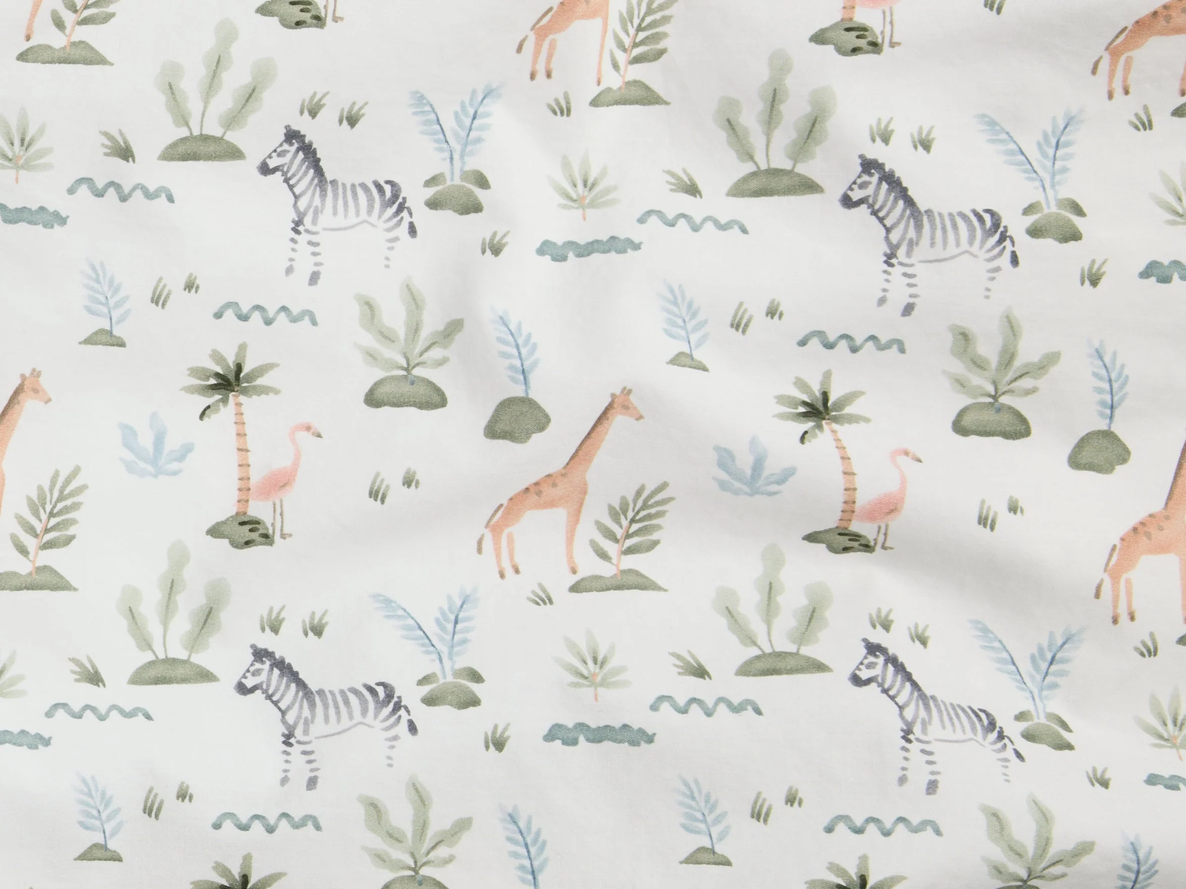 Percale Crib Sheet (Animal Print) - Image 3