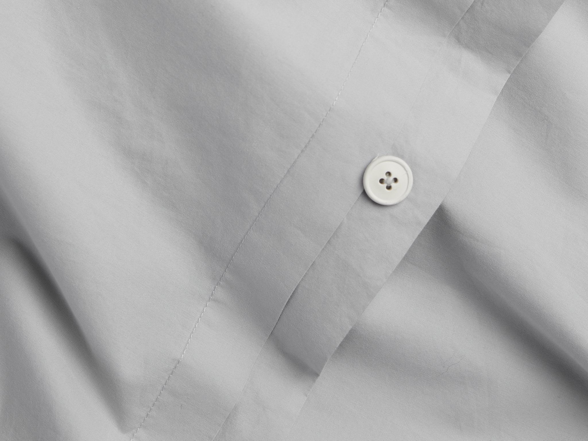 Percale Duvet Cover (Light Grey) - Image 3