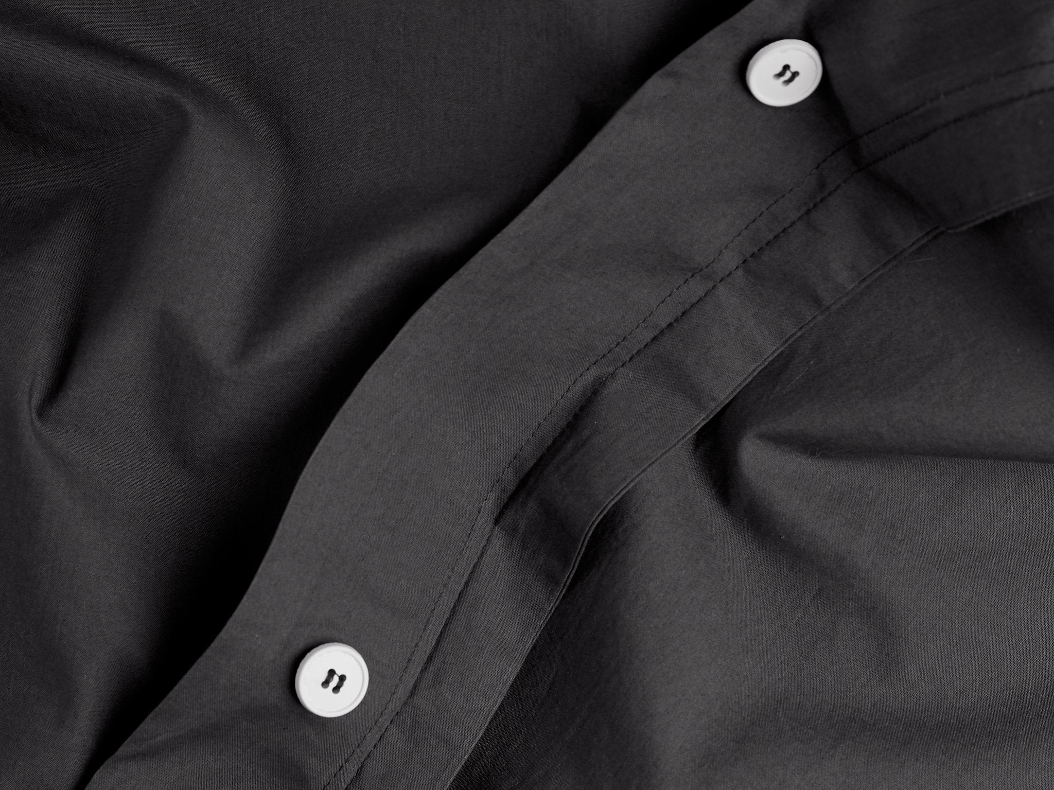 Percale Duvet Cover Set - Slate F/Q - Image 3