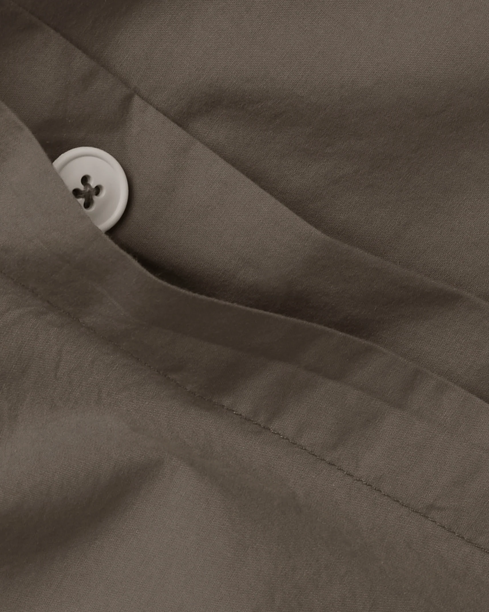 Percale Duvet Cover Set - Warm Grey TW/XL - Image 3