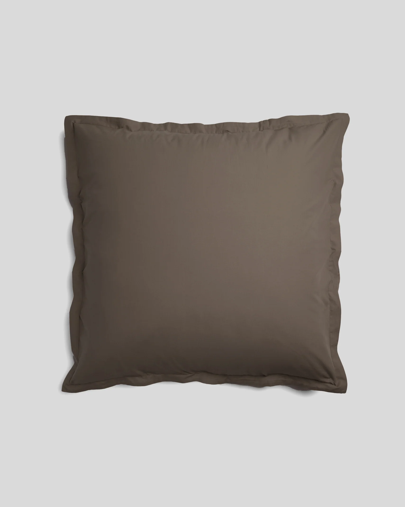 Percale Euro Sham (Warm Grey)
