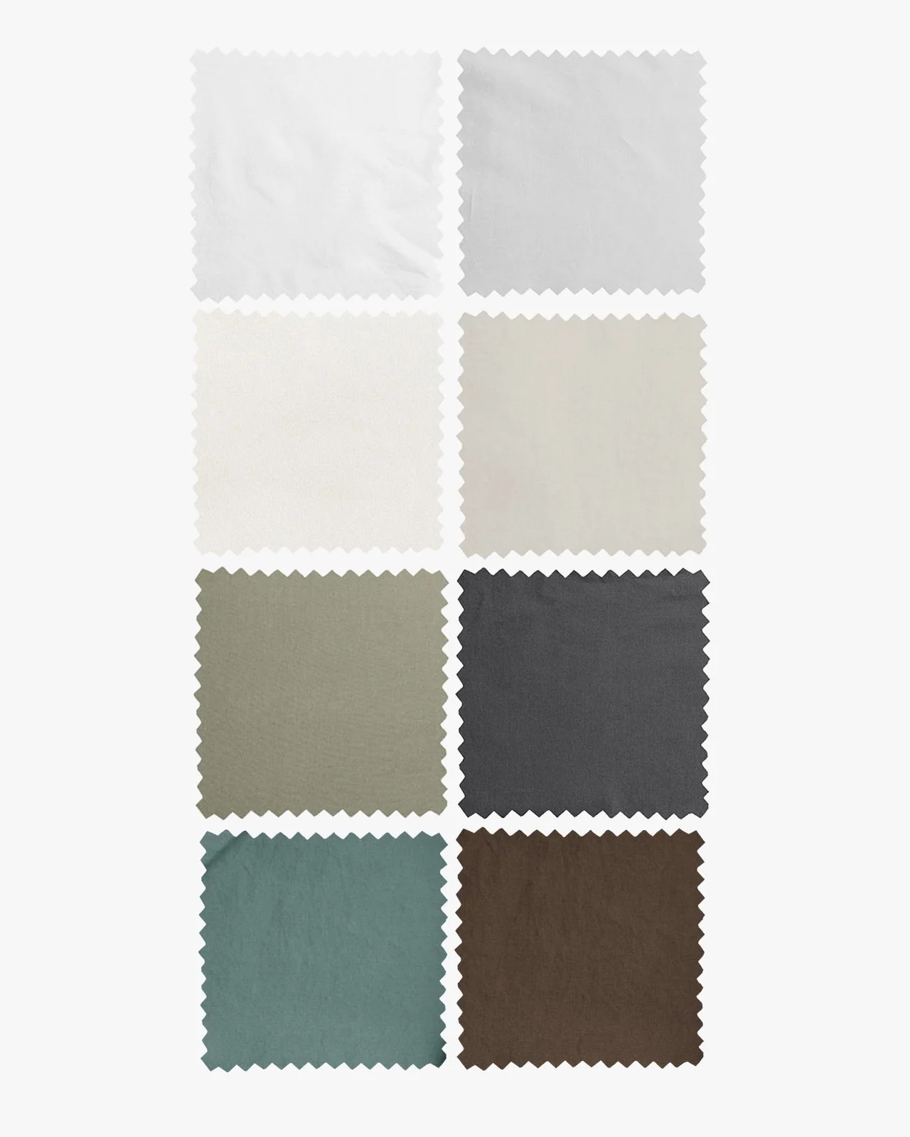 Percale Fabric Swatch (Light Grey)