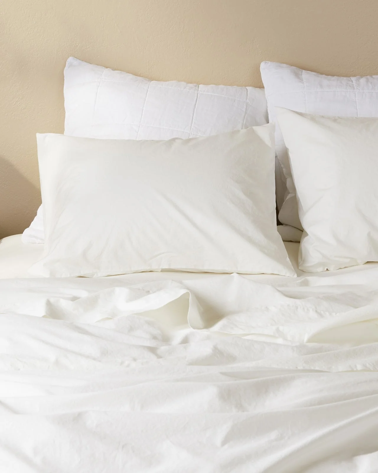 Percale Pillowcase Set (Cream) - Image 2