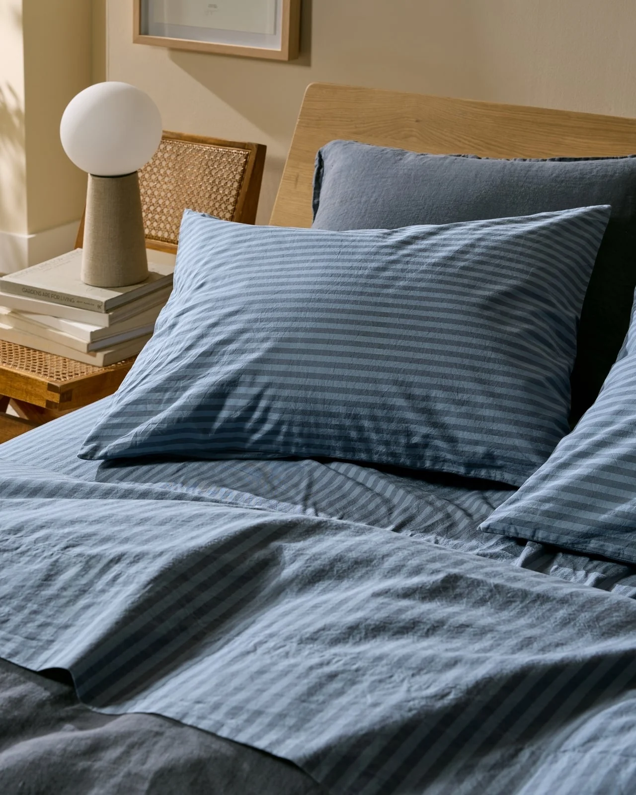 Percale Sheet Set - Dusk Stripe K/CK - Image 5