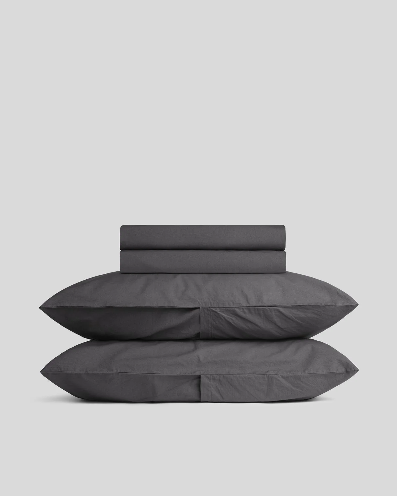 Percale Sheet Set - Slate K/CK